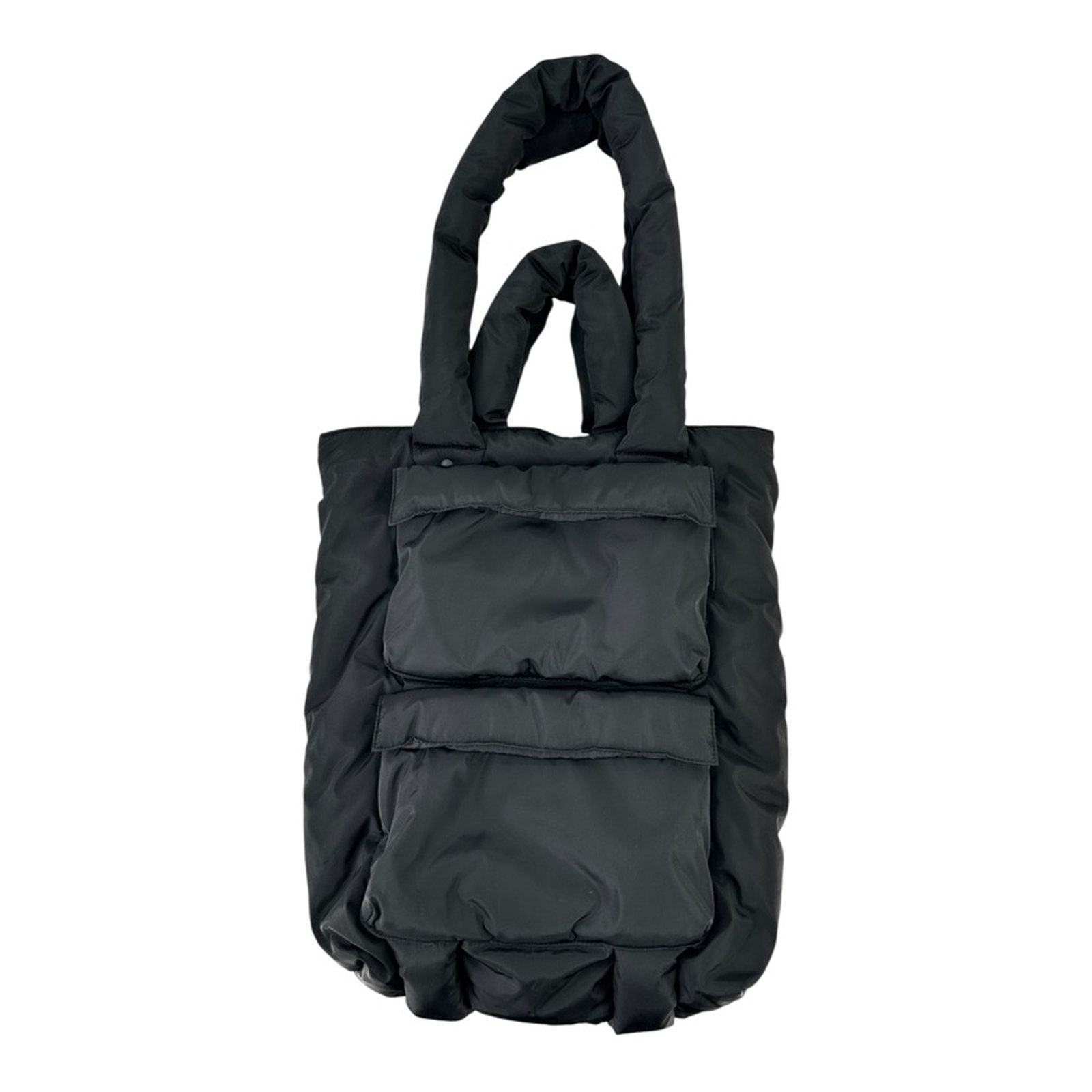 Dagne Dover Jemi Cargo Puff Tote - Black Nylon Puffer Tote Bag Size ONE SIZE - 1 Thumbnail