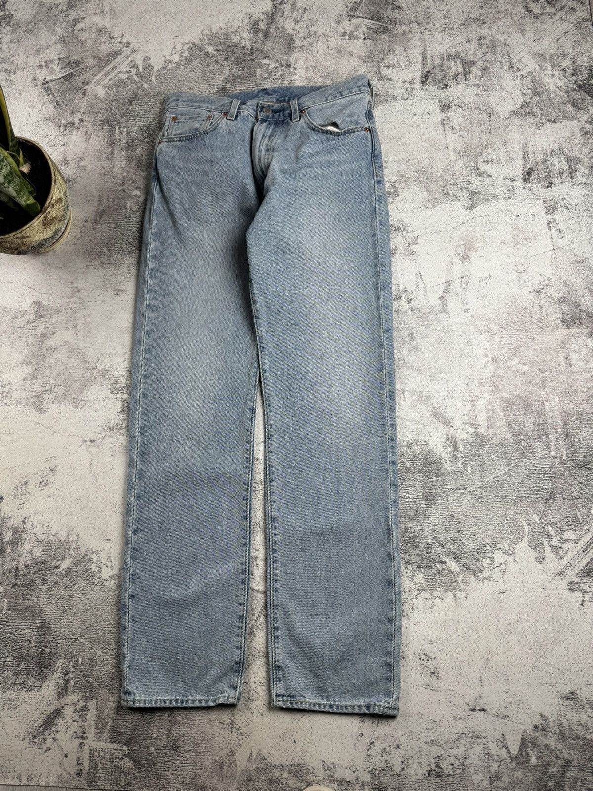 Levi's Levis 551 Premium Work Wear Men’s W29 L32 Cotton Light Blue Jeans Pants Trousers Size US 30 / EU 46 - 12 Thumbnail