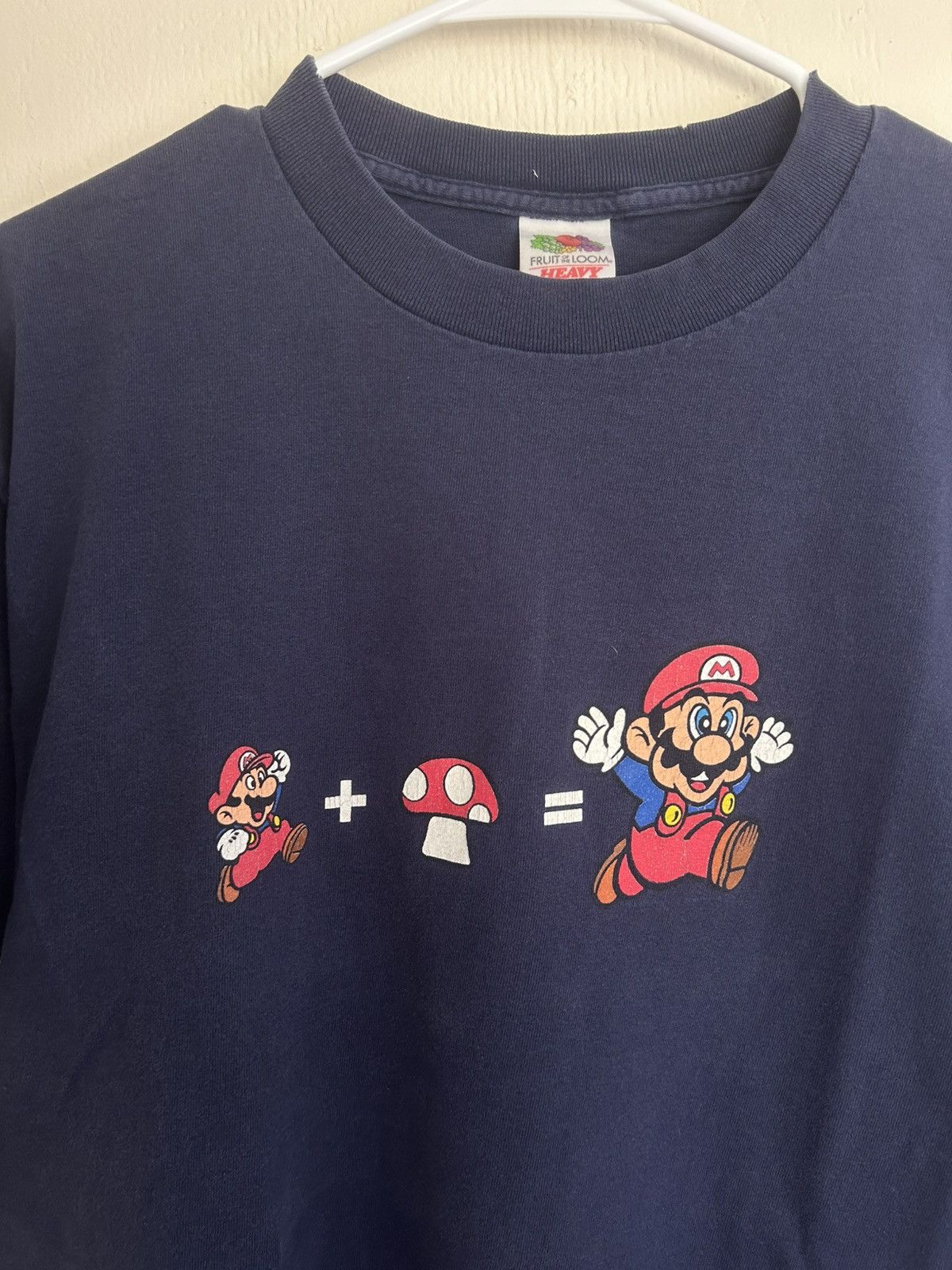 Nintendo Vintage Super Mario + Mushroom Grow T-shirt Size US L / EU 52-54 / 3 - 2 Thumbnail