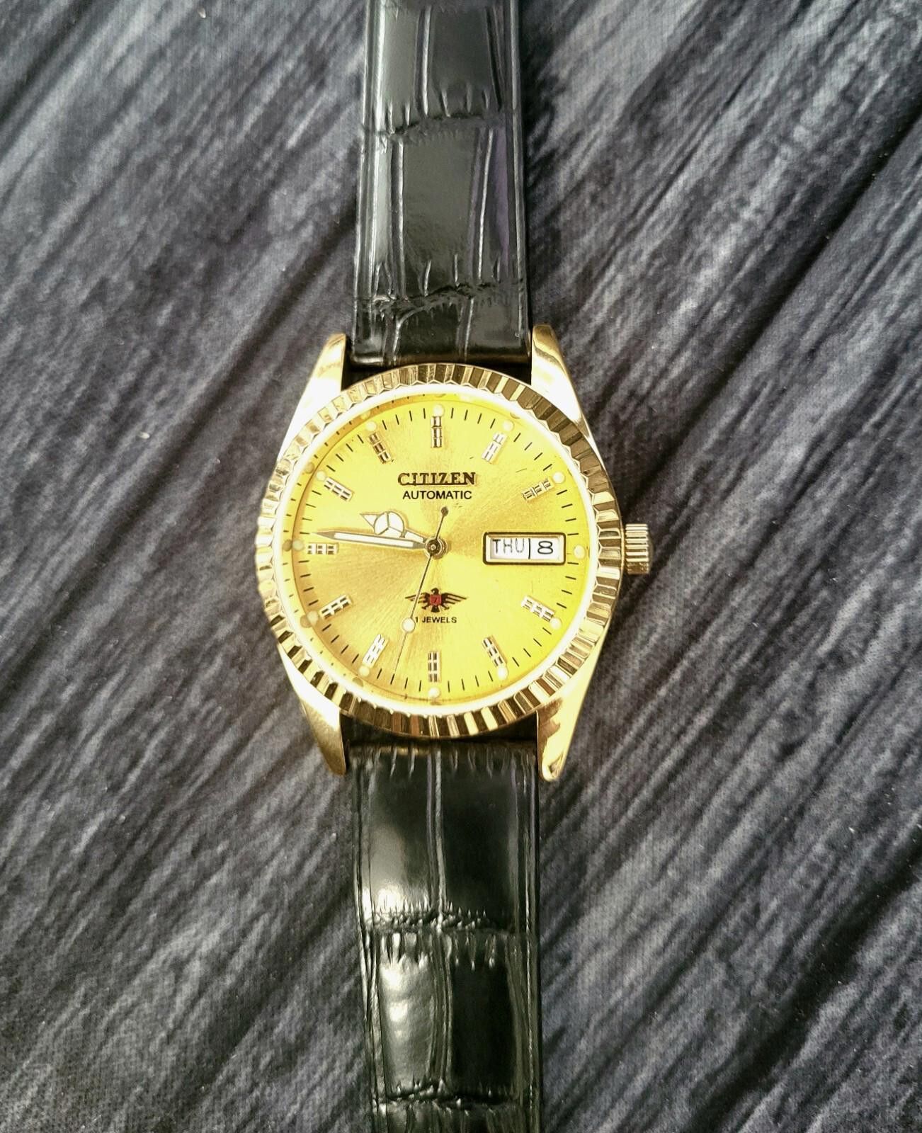 Citizens Of Humanity Vintage Citizen Eagle 7 Automatic Men's Vintage Watch in Gold