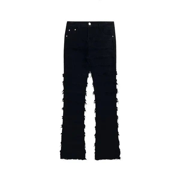 Vintage Yuuka x Hatsu yuppie ripped flared punk damaged jeans Size US 30 / EU 46 - 4 Thumbnail