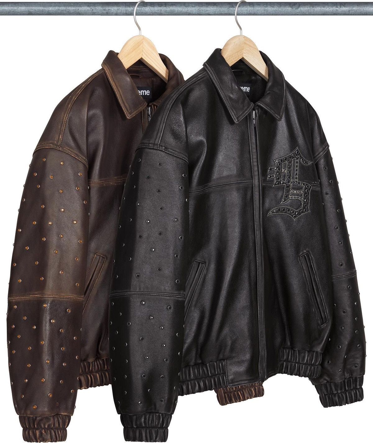 Supreme Supreme Gem Studded Leather Jacket Size US S / EU 44-46 / 1 - 7 Thumbnail