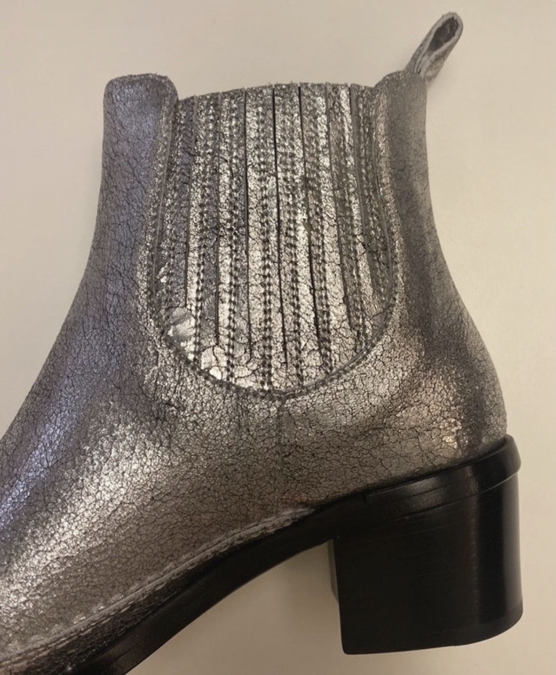 Quercioli Ankle boots in craquelé leather Size US 7.5 / IT 37.5 - 1 Thumbnail
