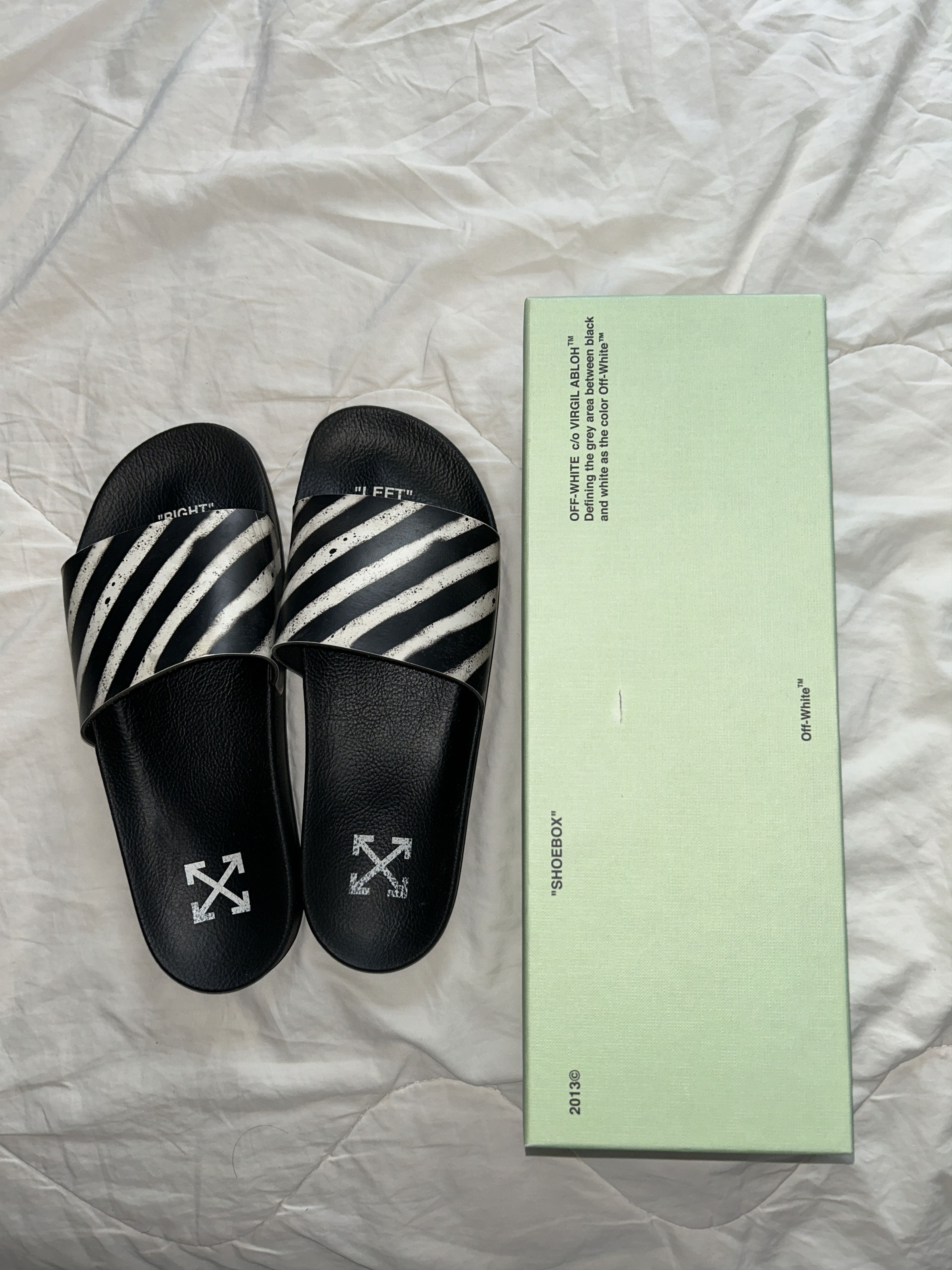 Off-White OFF-WHITE Spray Stripes Slider Size US 11.5 / EU 44-45 - 4 Thumbnail