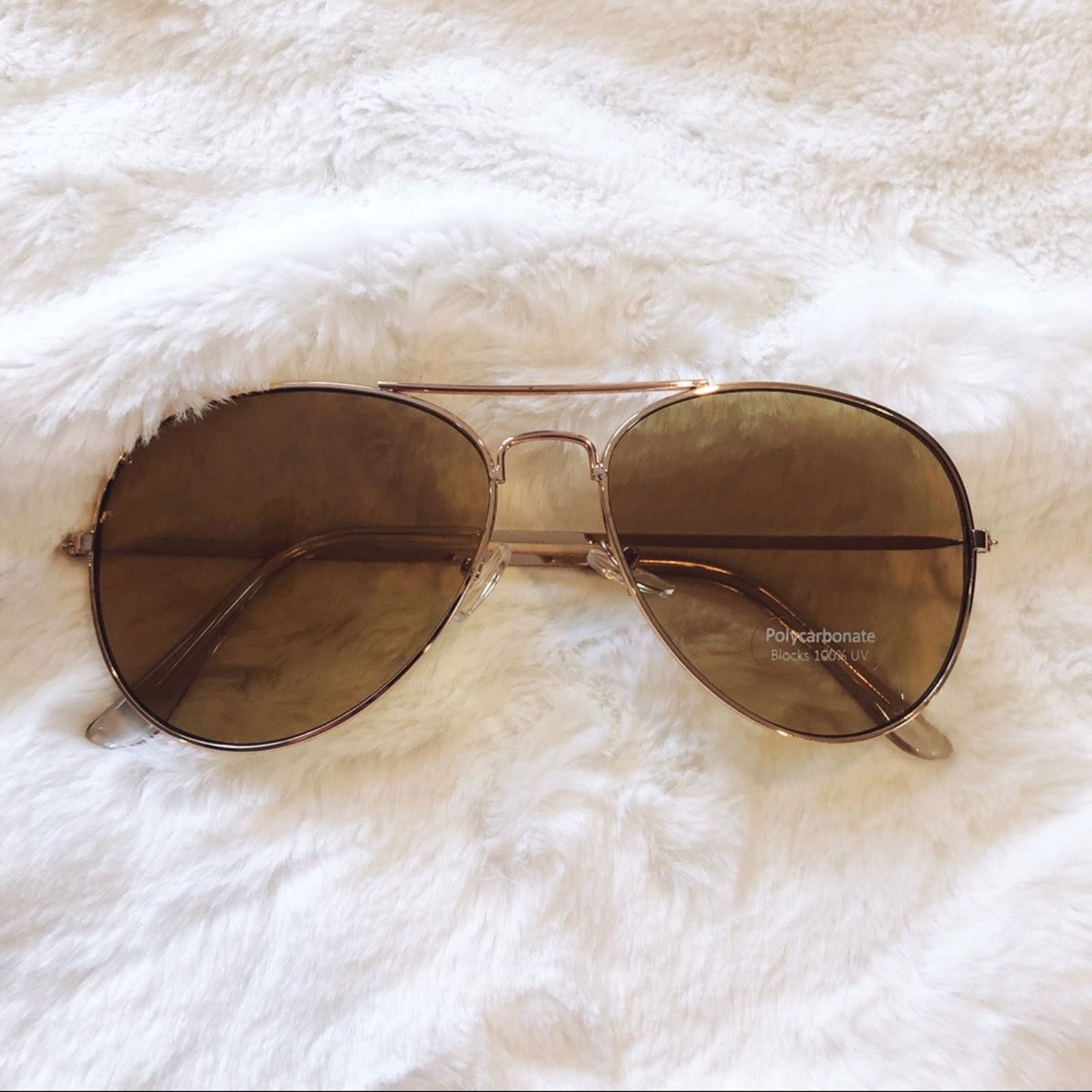 Other Georgia Light Brown Aviator Sunglasses Size ONE SIZE - 1 Thumbnail