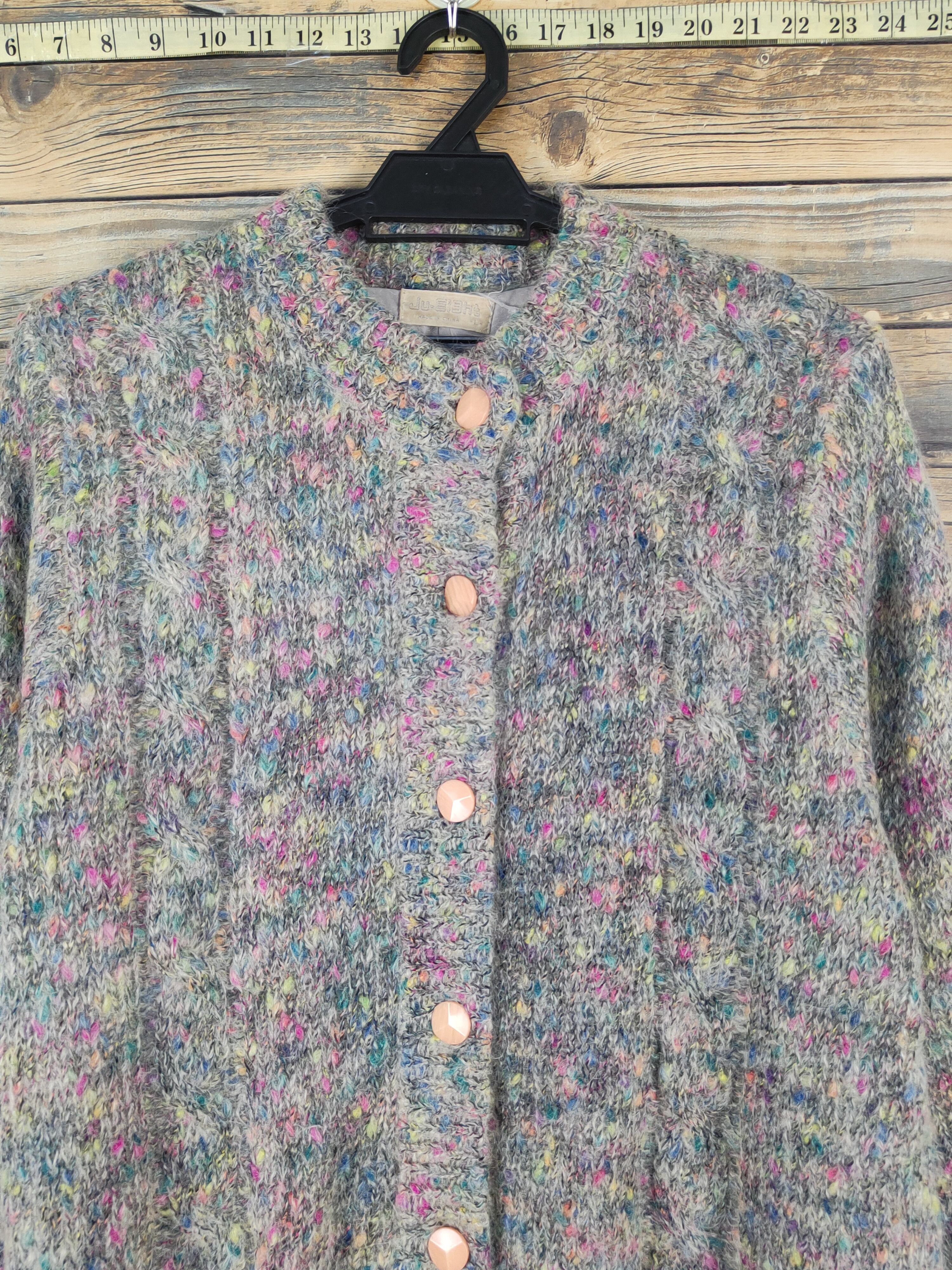 Japanese Brand Ju-Eight Gray vintage Knitwear Sweaters #W1275 Size M / US 6-8 / IT 42-44 - 2 Thumbnail