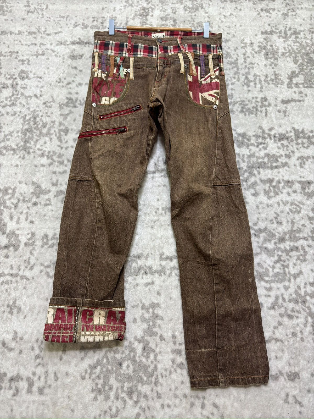 Hysteric Glamour Nylaus Clothing Double Waist Punk Jack Union Zipper Style Size US 31 - 1 Thumbnail