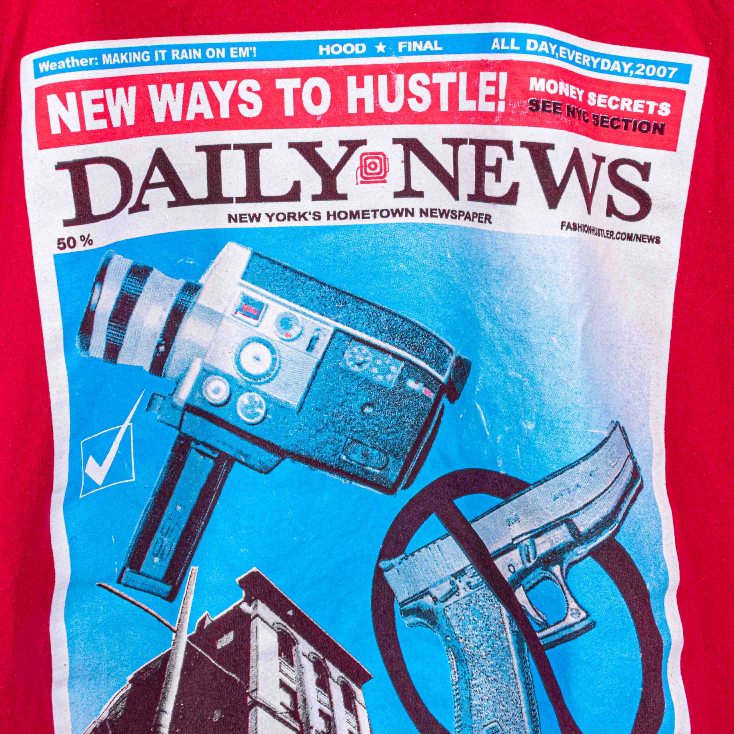 Vintage Pick Up Your 8mm Put Down Your 9mm Hustle T-Shirt Baggy Size US XL / EU 56 / 4 - 5 Thumbnail