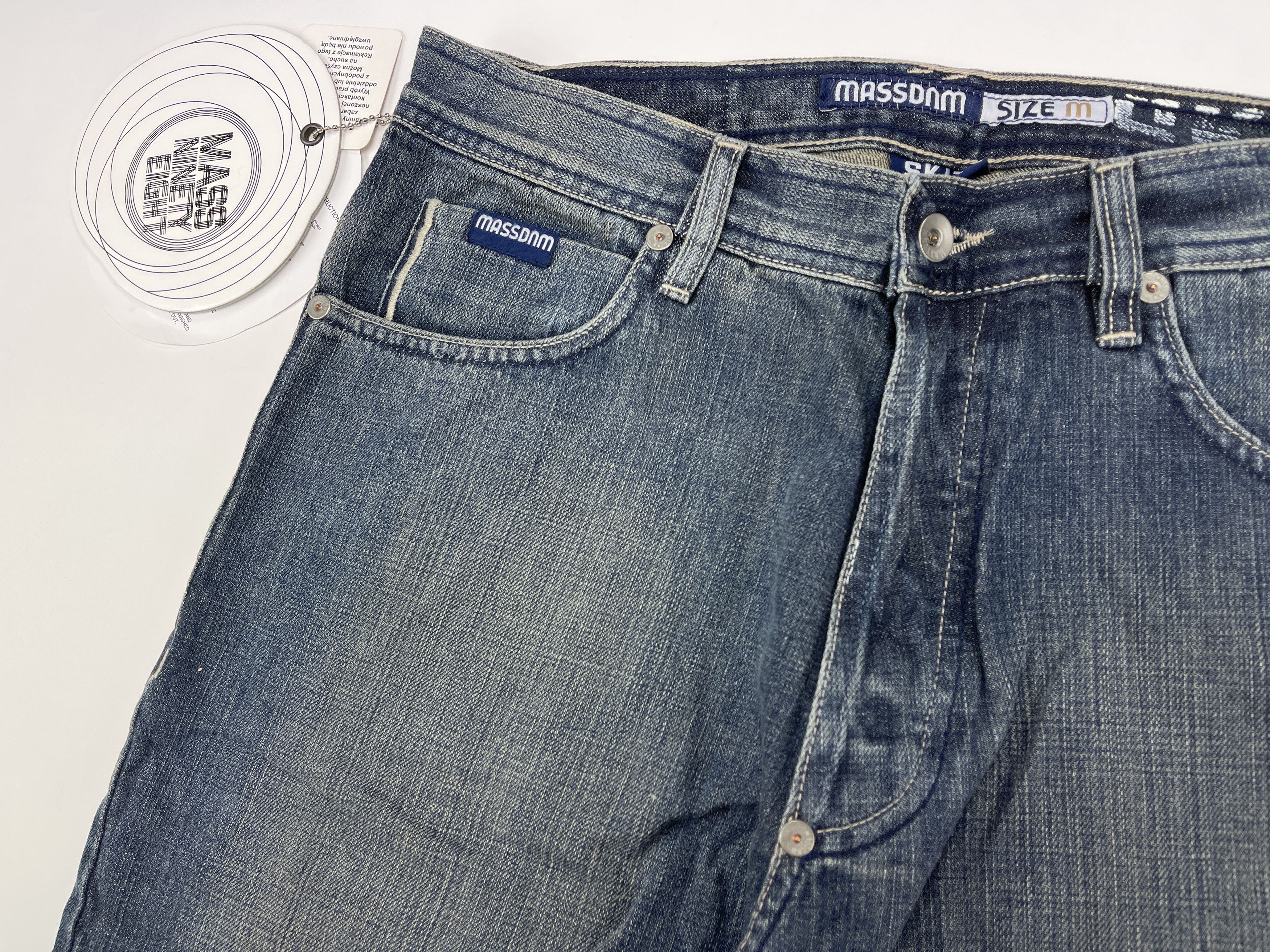 Vintage Mass DNM jeans, blue, vintage baggy 90s hip hop mens size 34 Size US 34 / EU 50 - 13 Thumbnail