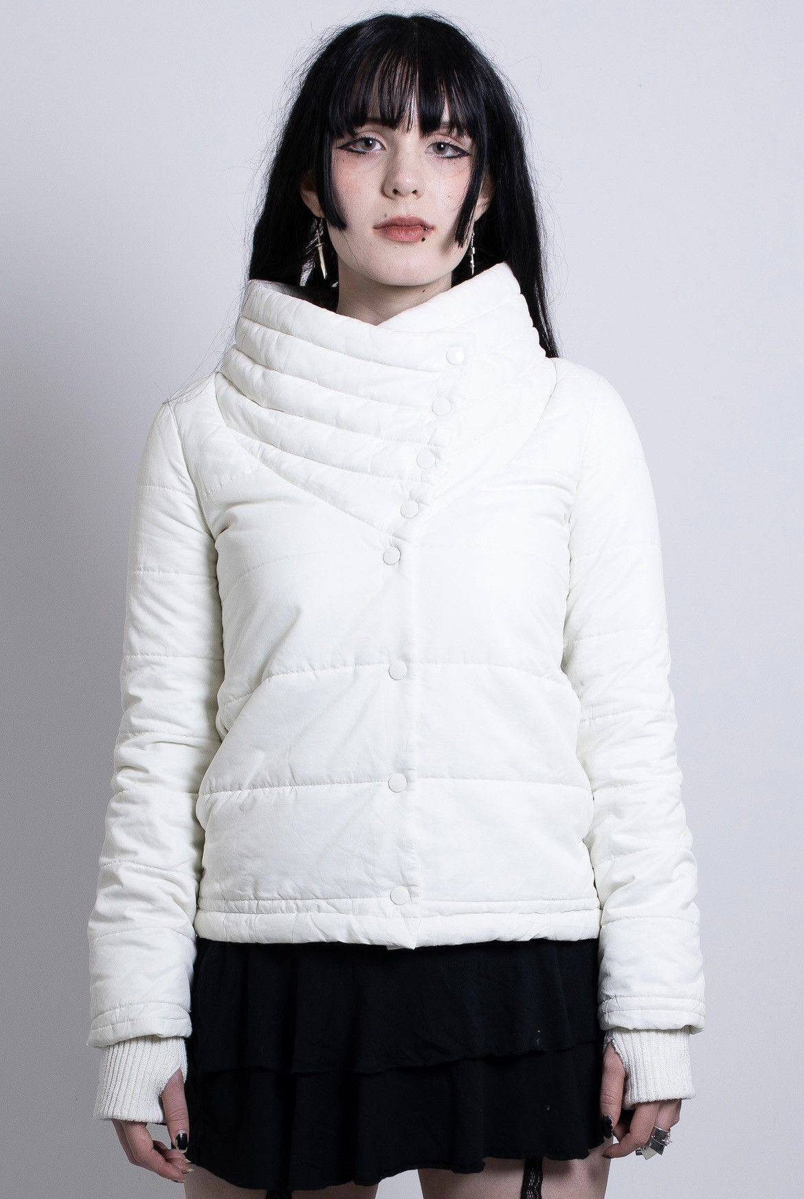 Lip Service Lip Service Asymmetric Alien Puffer Jacket Size S / US 4 / IT 40 - 1 Thumbnail
