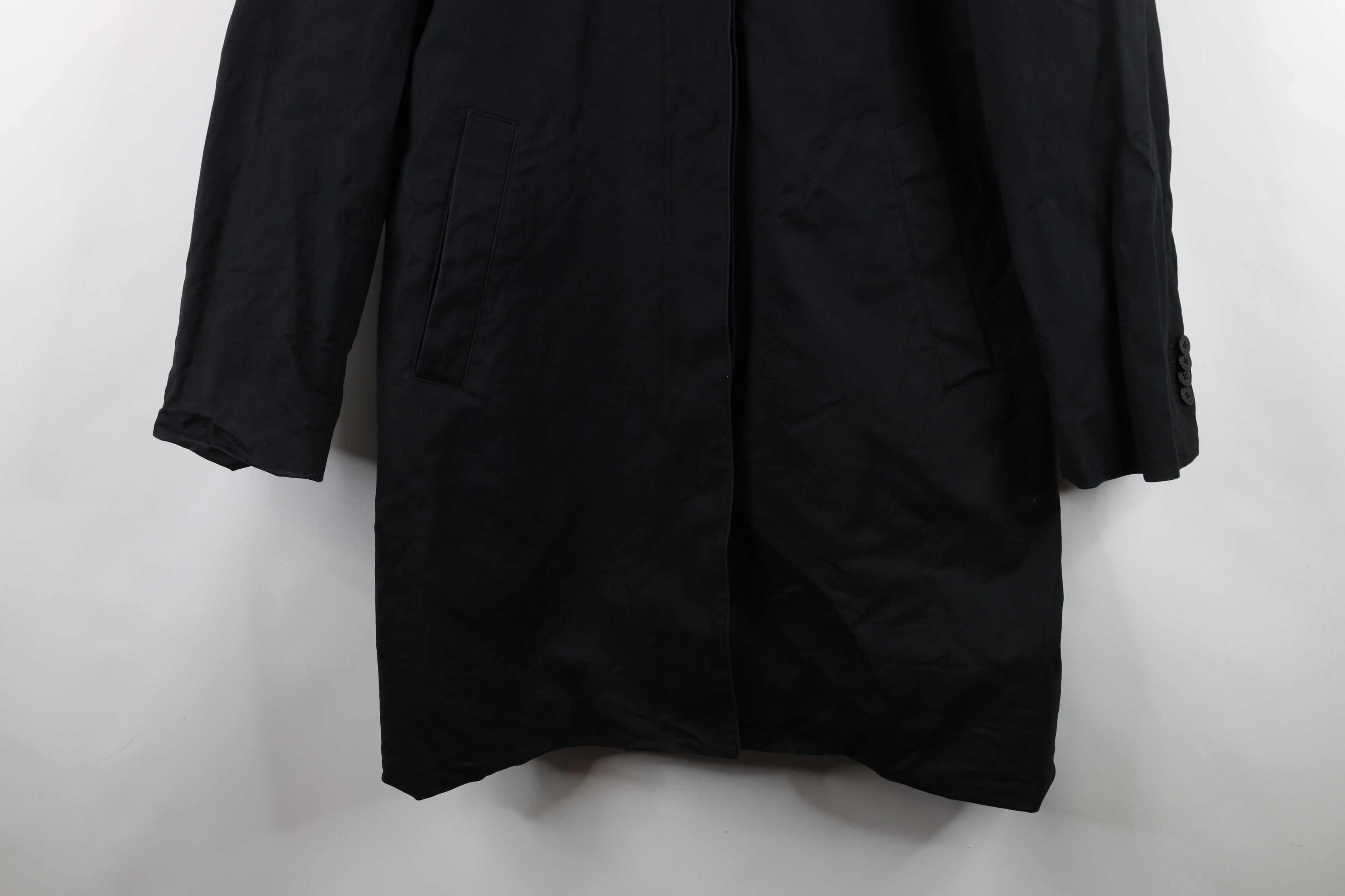Brooks Brothers × Vintage Brooks Brothers Lined Full Button Trench Coat Jacket Black Size XL / US 12-14 / IT 48-50 - 3 Thumbnail