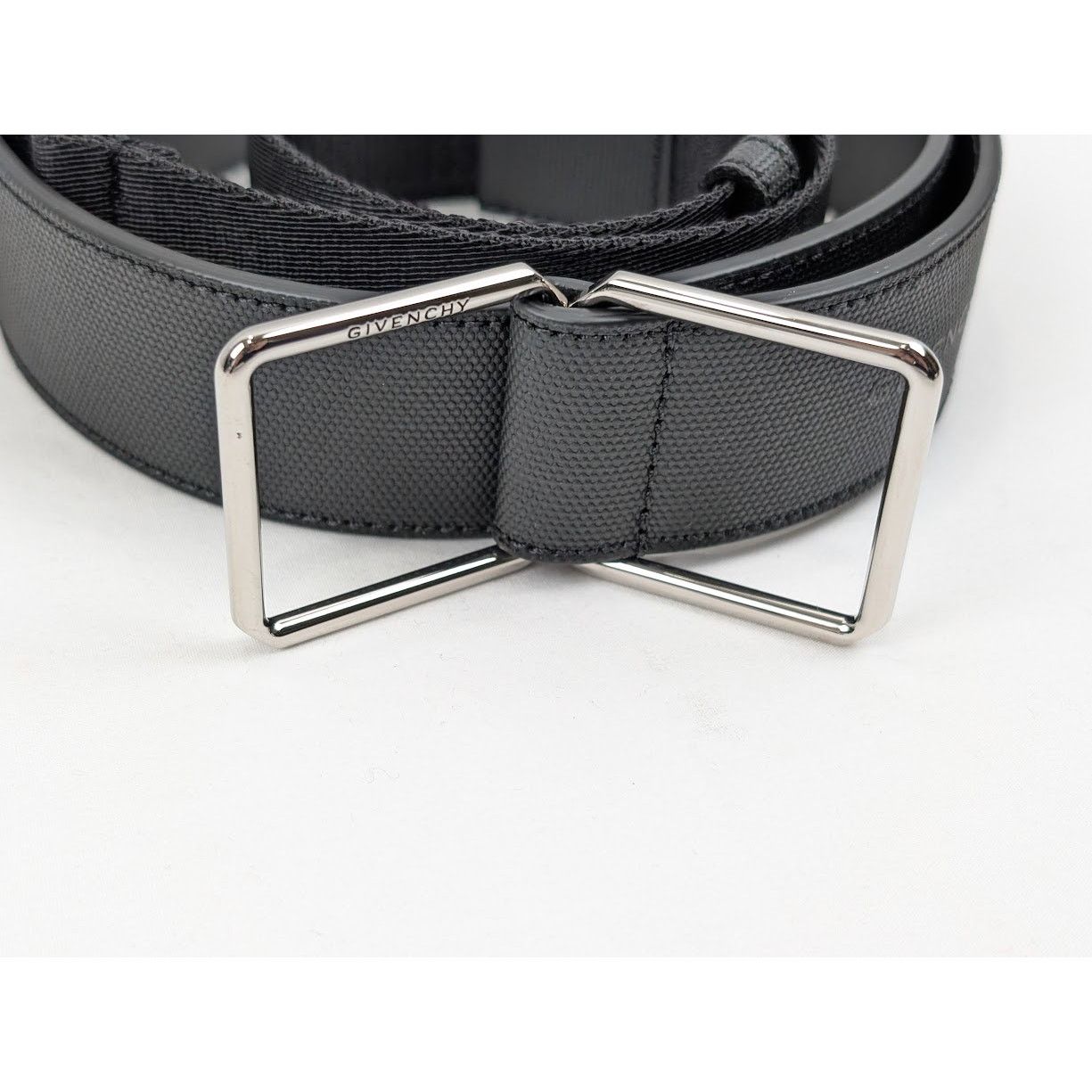 Givenchy o1rshd1 Size: 95 / Double Ring Belt in Black Size 36 - 4 Thumbnail