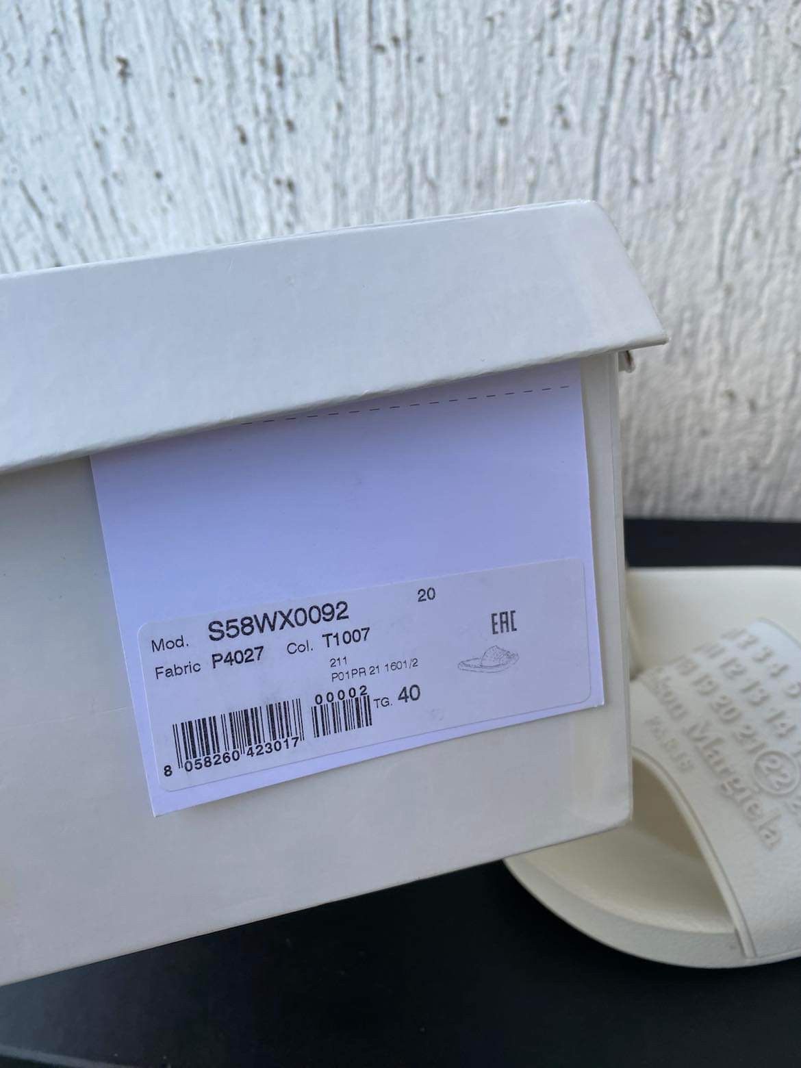Maison Margiela SS21 white tabs slides Size US 7.5 / EU 40-41 - 6 Thumbnail