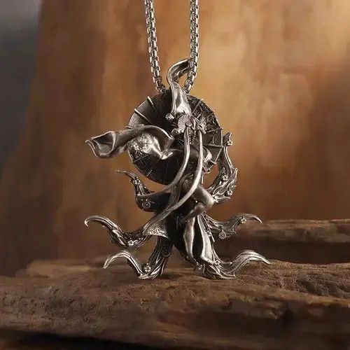Jewelry × Vintage 9 Devil Tails Necklace Size ONE SIZE - 1 Thumbnail