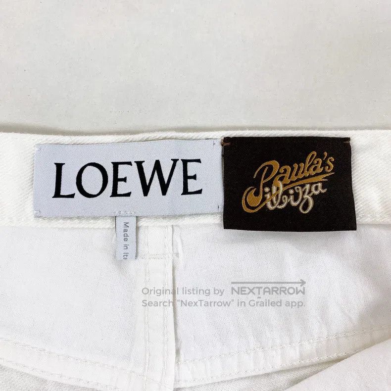 Loewe Loewe White denim shorts Size 25" / US 0 / IT 36 - 6 Thumbnail