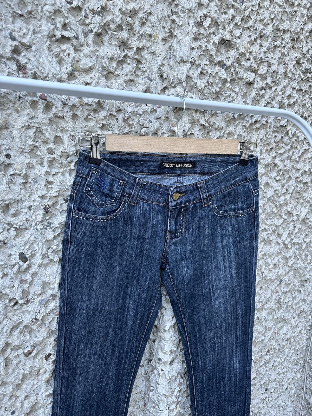 Vintage Vintage Cherry diffusion y2k emroided jeans denim Size 27" / US 4 / IT 40 - 3 Thumbnail