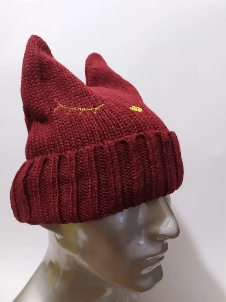 Other Unknown Horn Bunny Devil beanie hats Size ONE SIZE - 3 Thumbnail