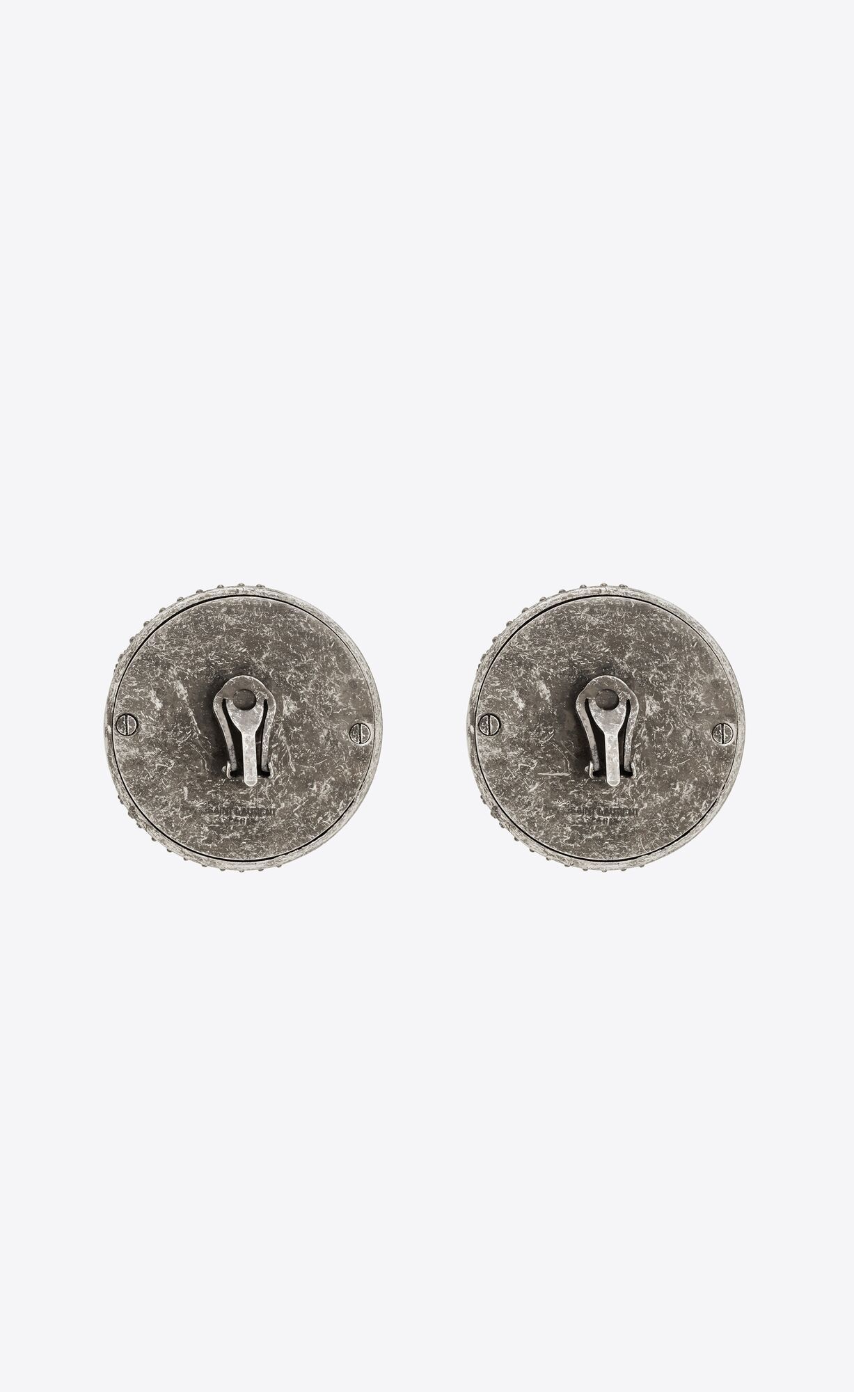 Saint Laurent Paris o1smrcs1224 Size: OS / Rhinestone Sphere Earrings Metal Size ONE SIZE - 3 Thumbnail