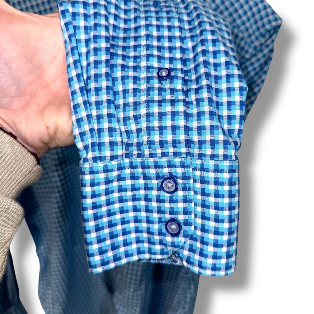 Robert Graham Robert Graham Blue Print Button Up Dress Shirt Size L Size US L / EU 52-54 / 3 - 5 Thumbnail