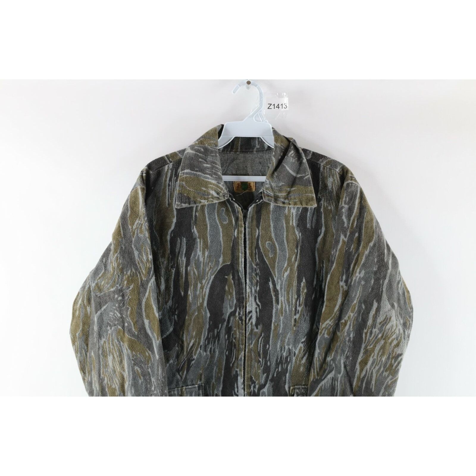 Vintage Vintage 70s Rockabilly Camouflage Chamois Hunting Jacket Size US M / EU 48-50 / 2 - 2 Thumbnail