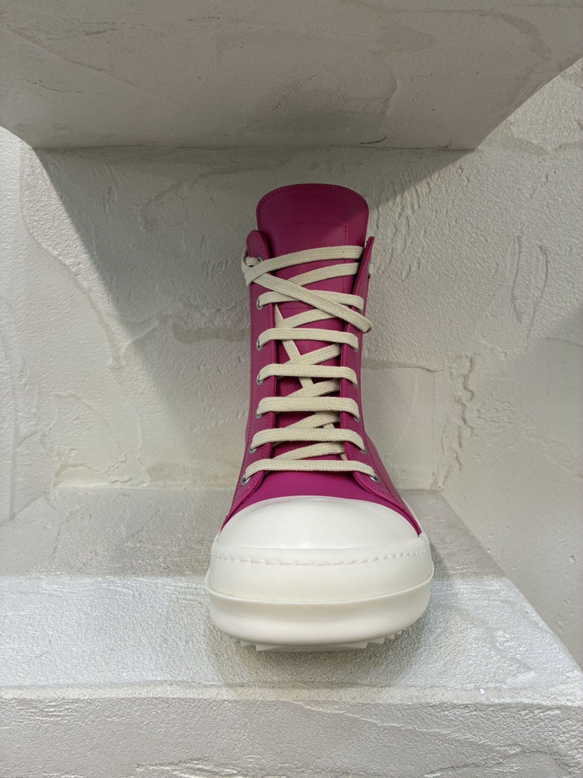 Rick Owens Rick Owens Hot Pink Ramones Sneakers Size US 7.5 / IT 37.5 - 13 Thumbnail
