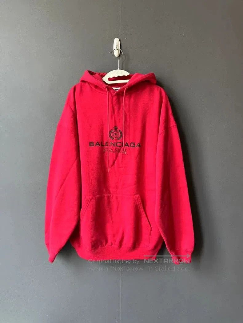 Balenciaga Balenciaga Crown Red Hoodie XS. Size US XS / EU 42 / 0 - 1 Thumbnail