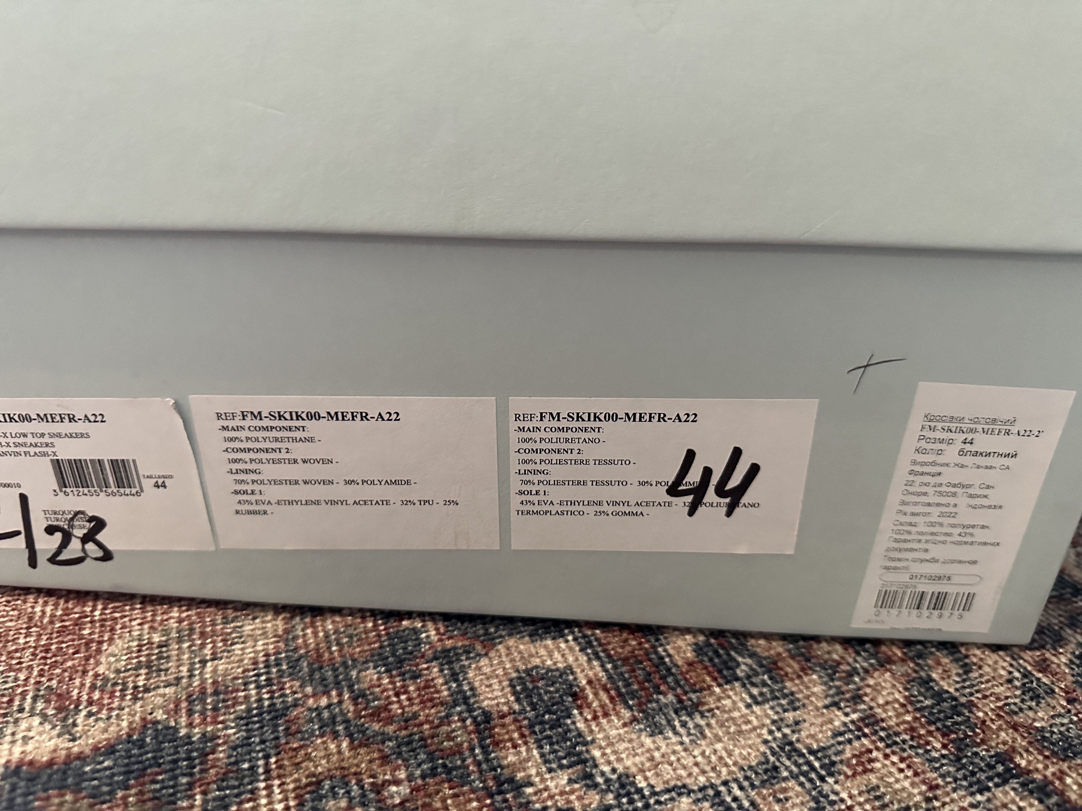 Lanvin LANVIN Flash X-Lace Blue Sneaker Size US 11 / EU 44 - 8 Thumbnail