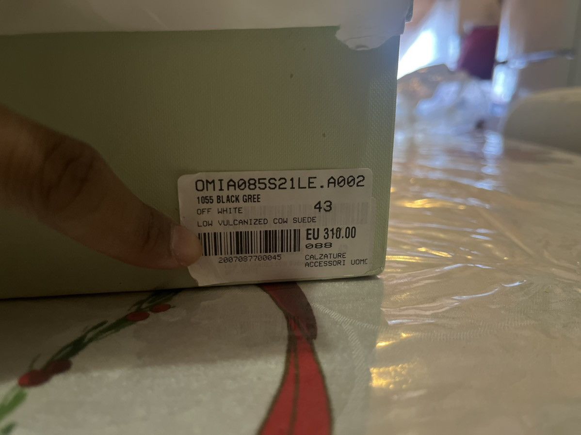 Off-White OFF-WHITE Vulc Low Black/Green SS21 Size US 10 / EU 43 - 20 Thumbnail