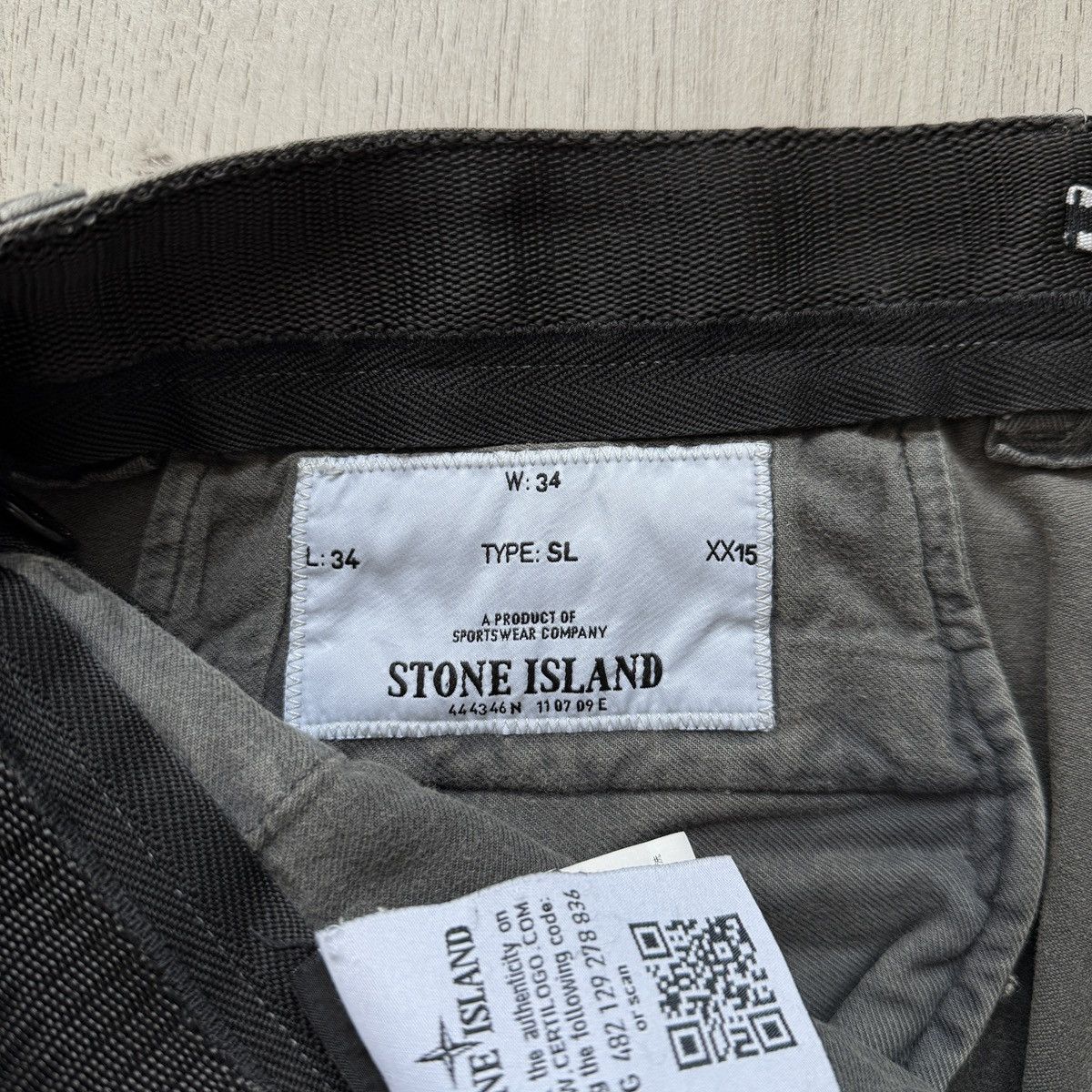 Stone Island Stone Island Type SL Grey Cotton Canvas Pants Size US 34 / EU 50 - 7 Thumbnail