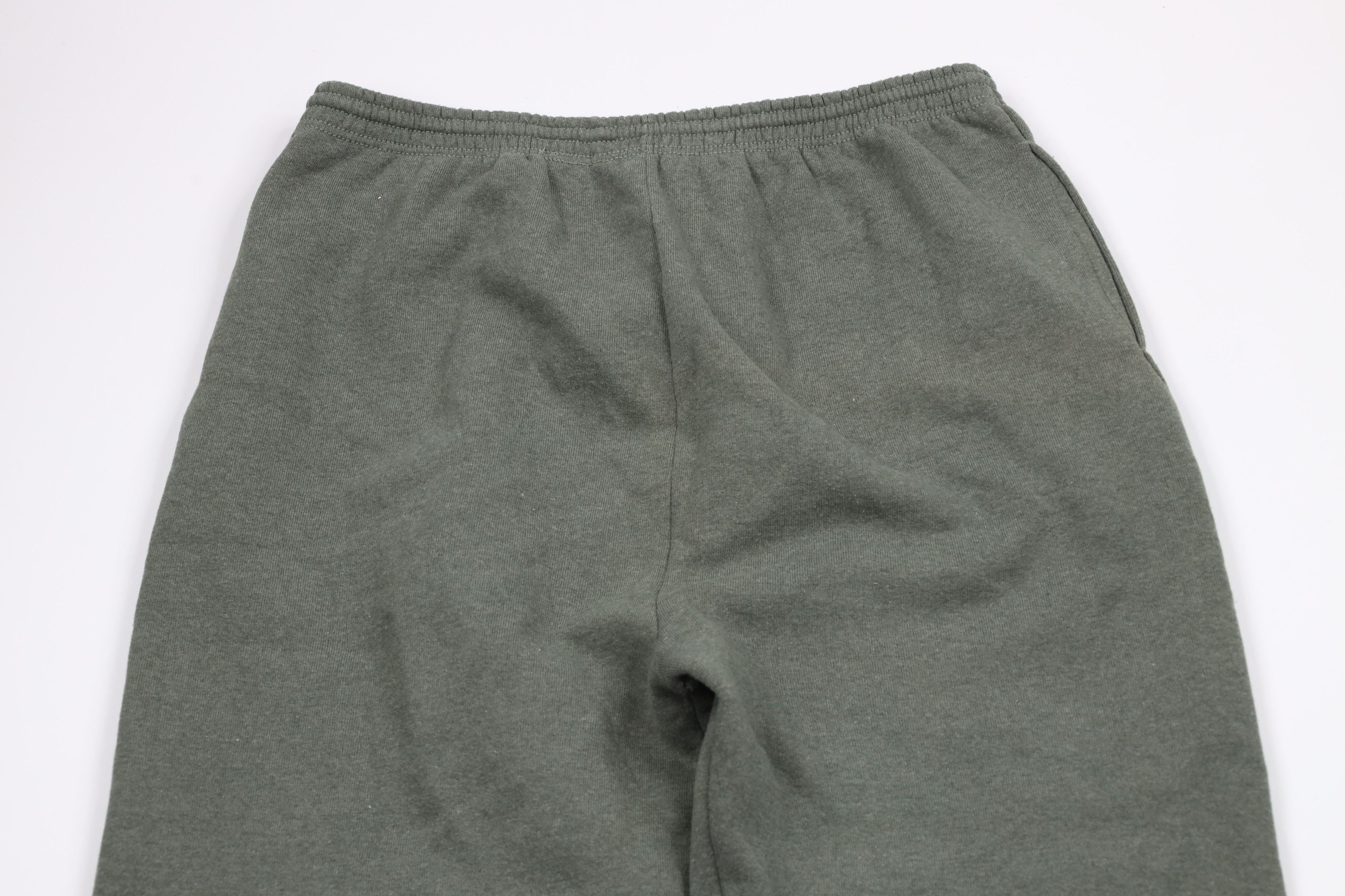 Vintage Vintage 90s Streetwear Blank Heavy Sweatpants Joggers Green Size US 38 / EU 54 - 10 Thumbnail