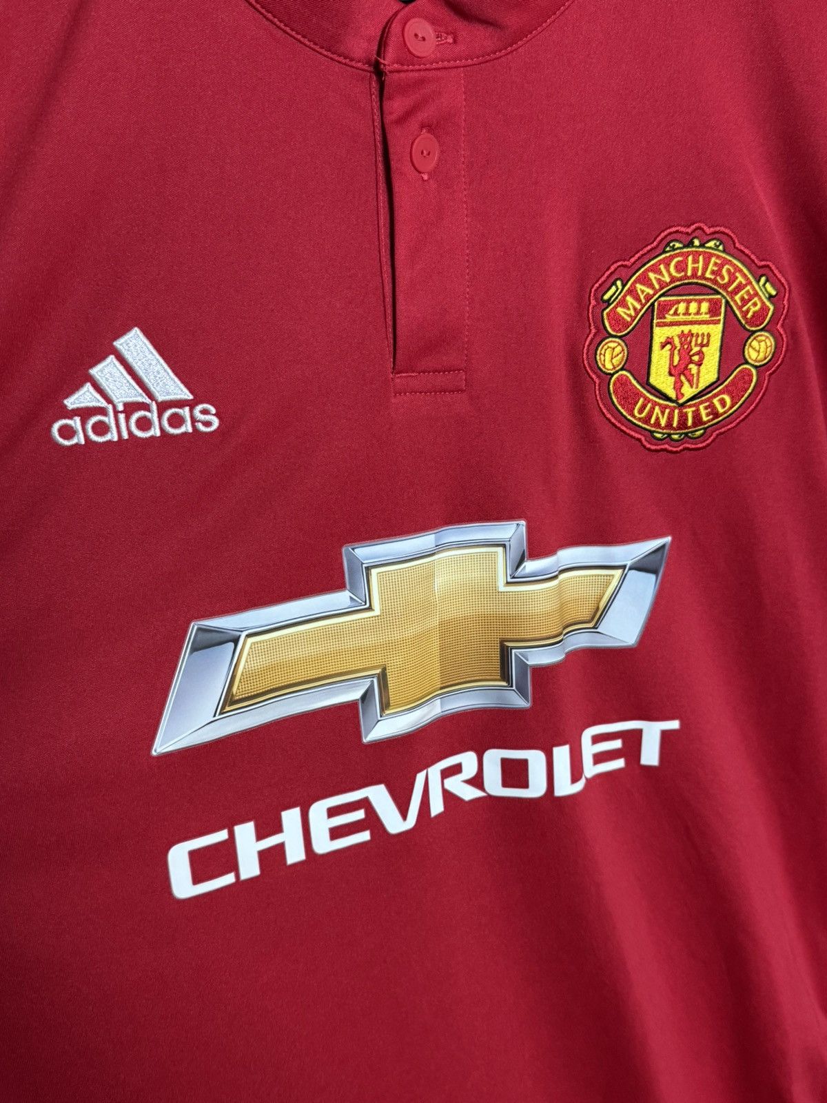 Adidas Manchester United 17/18 Home Football Jersey T-Shirt Size US L / EU 52-54 / 3 - 3 Thumbnail