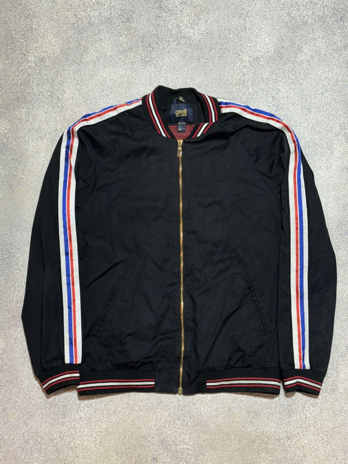 Roberto Cavalli Roberto Cavalli Bomber Jacket Zipper Sleeves Quilted Lined Size US XL / EU 56 / 4 - 1 Thumbnail