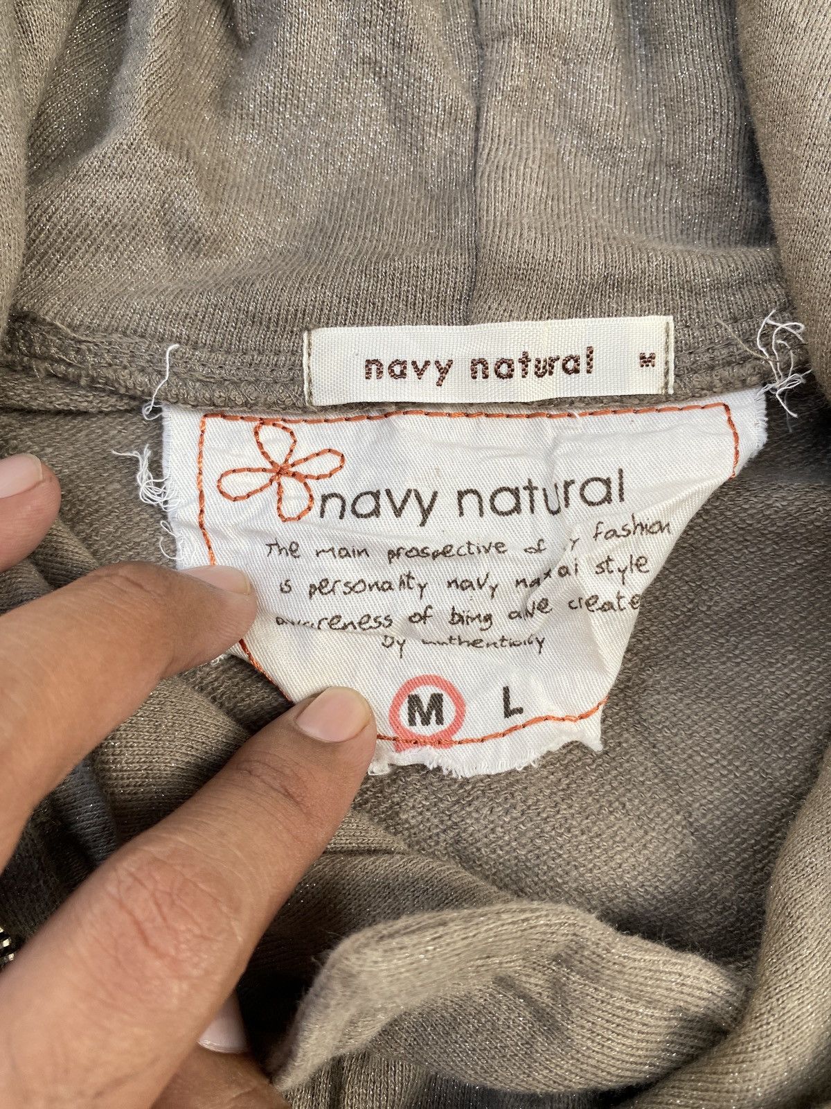 14th Addiction Japanese Navy Natural Asymmetrical Zipper Hoodie Size US S / EU 44-46 / 1 - 6 Thumbnail