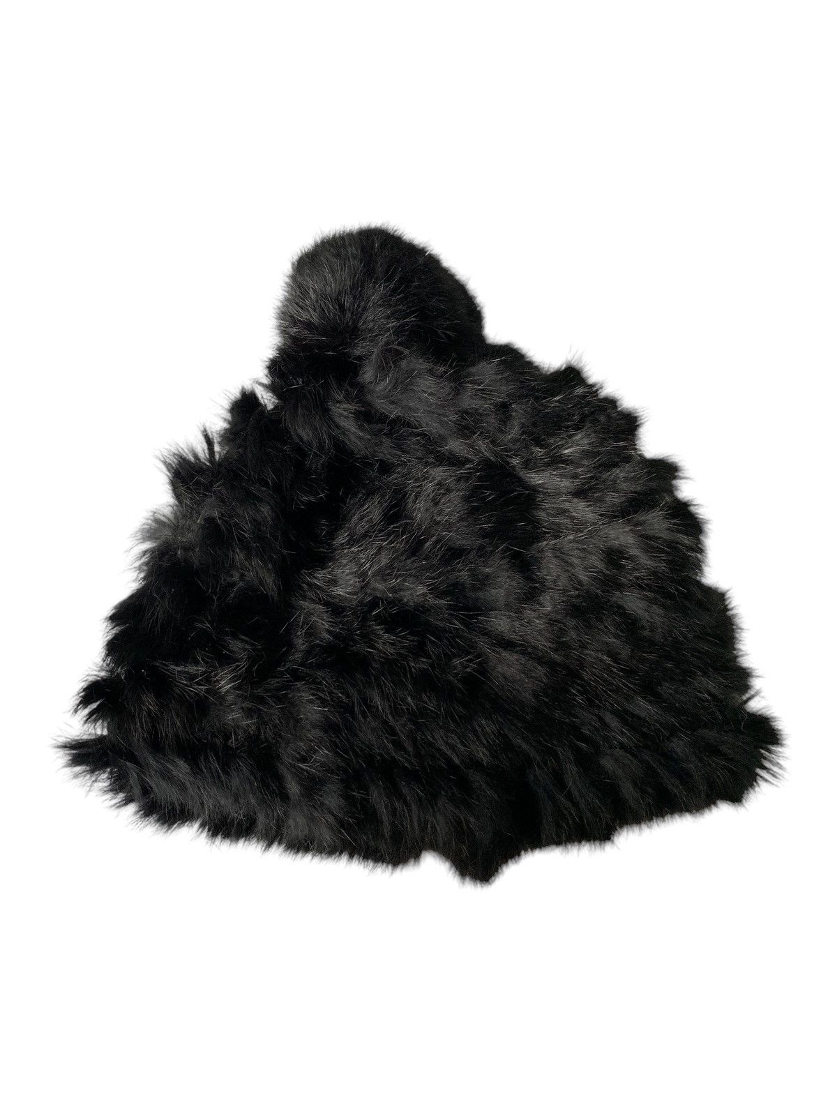 If Six Was Nine × Tornado Mart Punk Bondage Style Fur knitted Beanie Hats Size ONE SIZE - 7 Thumbnail