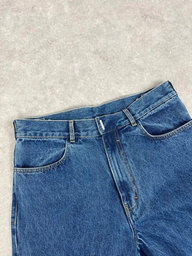 Givenchy AW2023 Givenchy Indigo Blue Cargo Denim Jeans By Matthew Williams Size US 32 / EU 48 - 5 Thumbnail