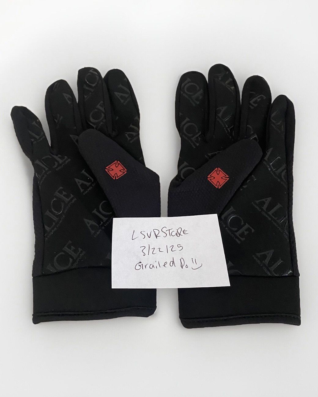 Alice Hollywood Moto Couture Gloves Red S/ M