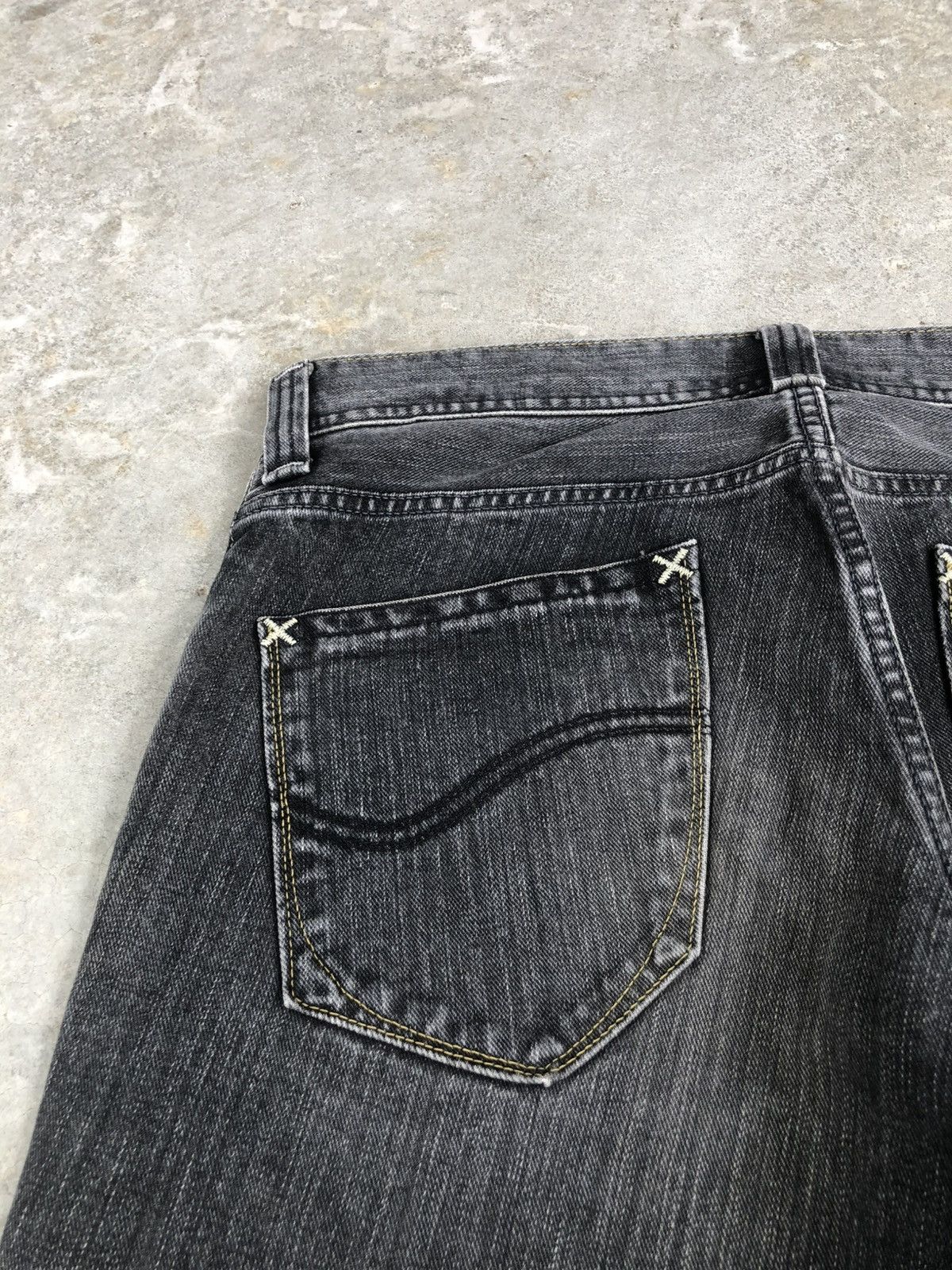 If Six Was Nine Japanese Lee Flared Jeans Distressed Jeans Size US 33 - 16 Thumbnail
