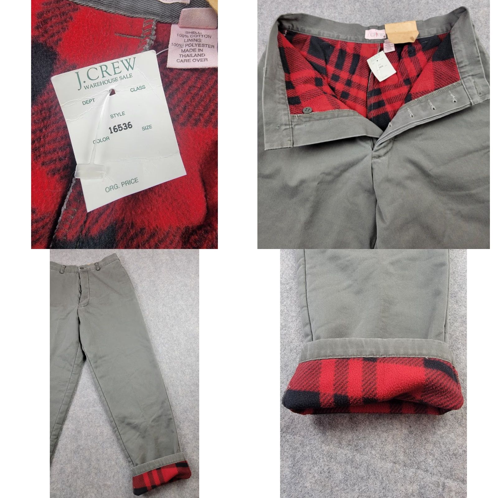 J.Crew J.CREW Oarsman Fleece Lined Pant Size US 30 / EU 46 - 8 Thumbnail