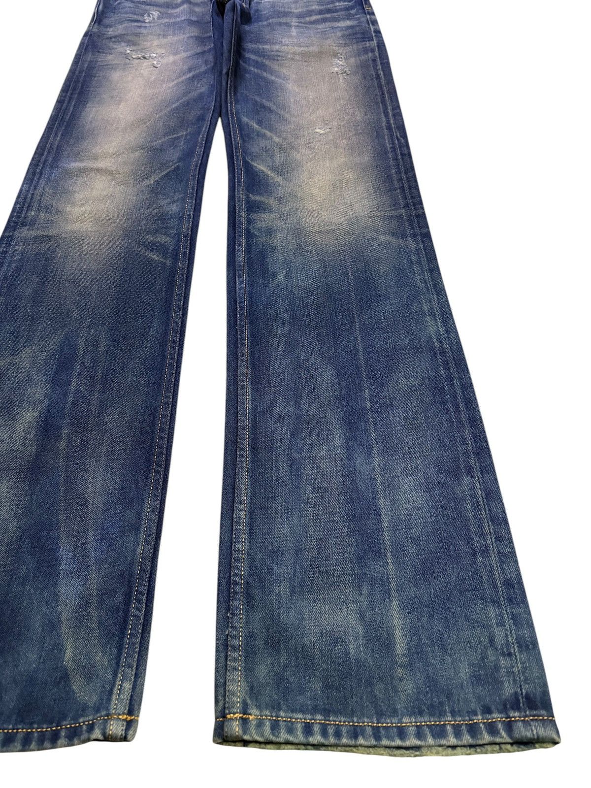 Diesel Vintage Diesel Larkee Rusty Mud Wash Distressed Loose Jeans Size US 31 - 6 Thumbnail