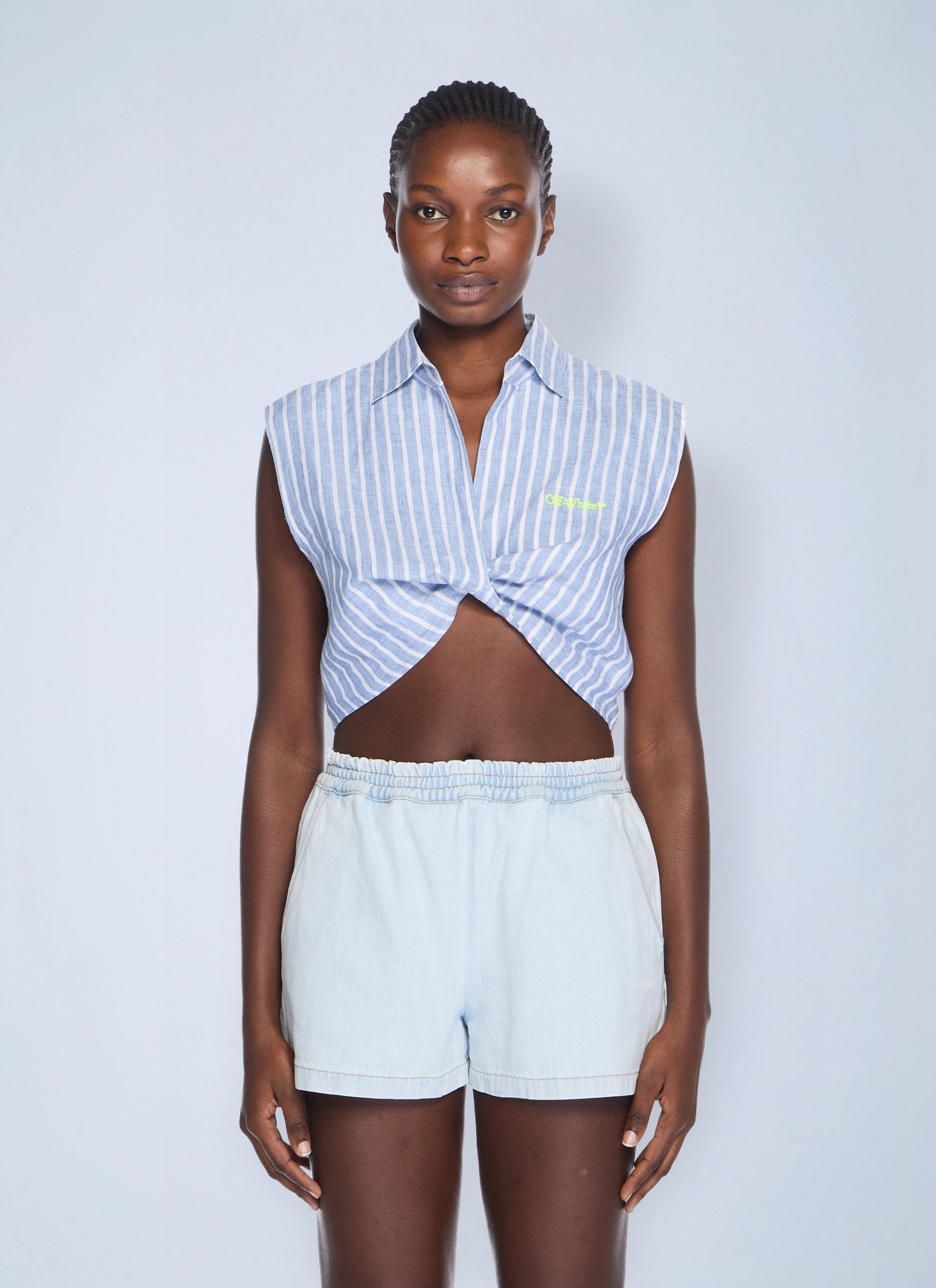 Striped Sleeveless Shirt