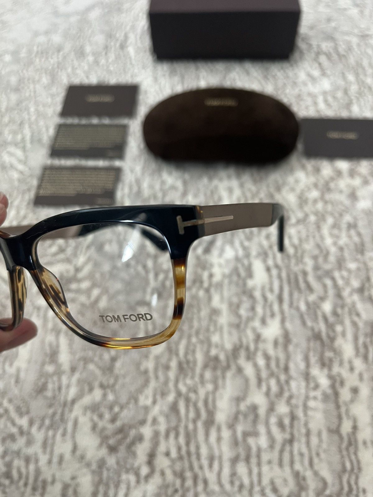 Tom Ford Tom Ford Square Block Black & Tourtise Optical Frames Glasse Size ONE SIZE - 8 Thumbnail