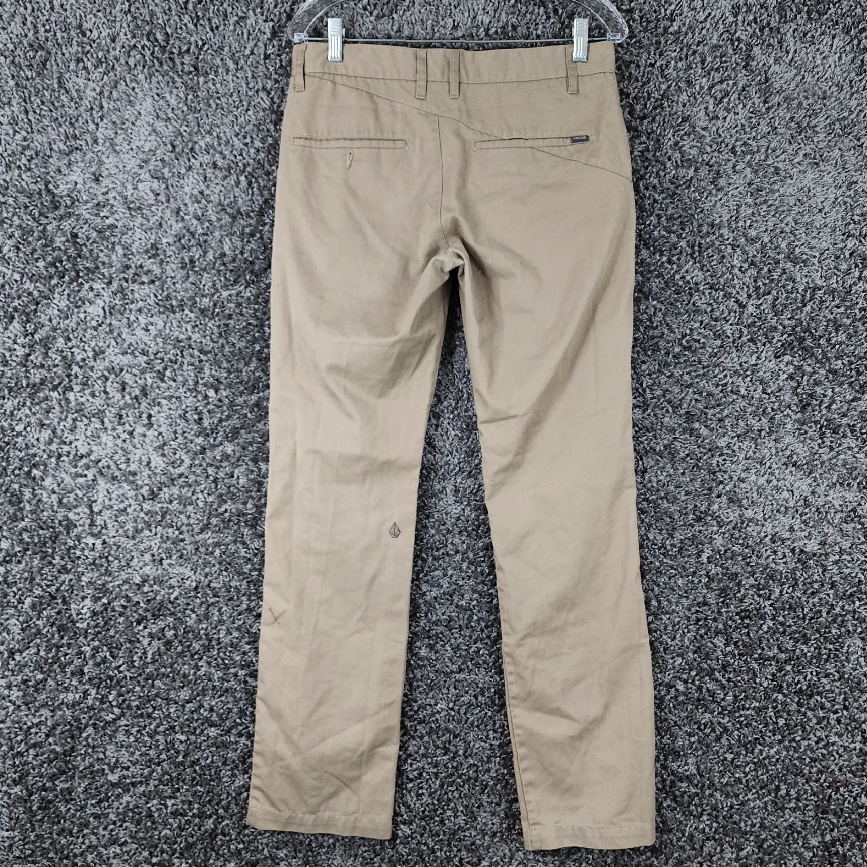 Volcom Volcom Corpo Class Mens Brown Straight Leg Polyester Cotton Pants Size 30 Size US 30 / EU 46 - 6 Thumbnail