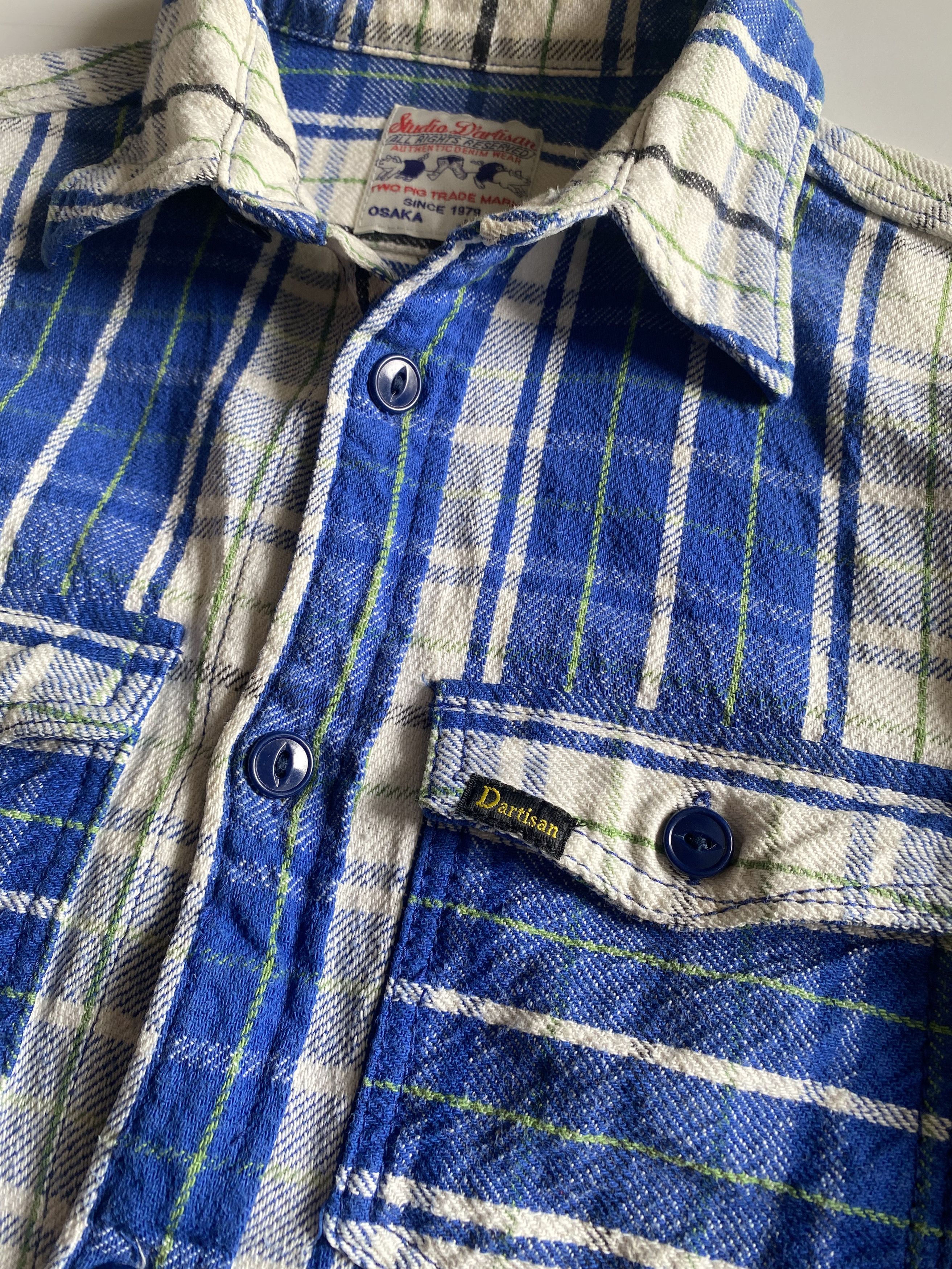 Japanese Brand × Studio D'Artisan × Vintage 24H DELETED 💥 Studio D'Artisan Flannel Shirt Size US M / EU 48-50 / 2 - 7 Thumbnail