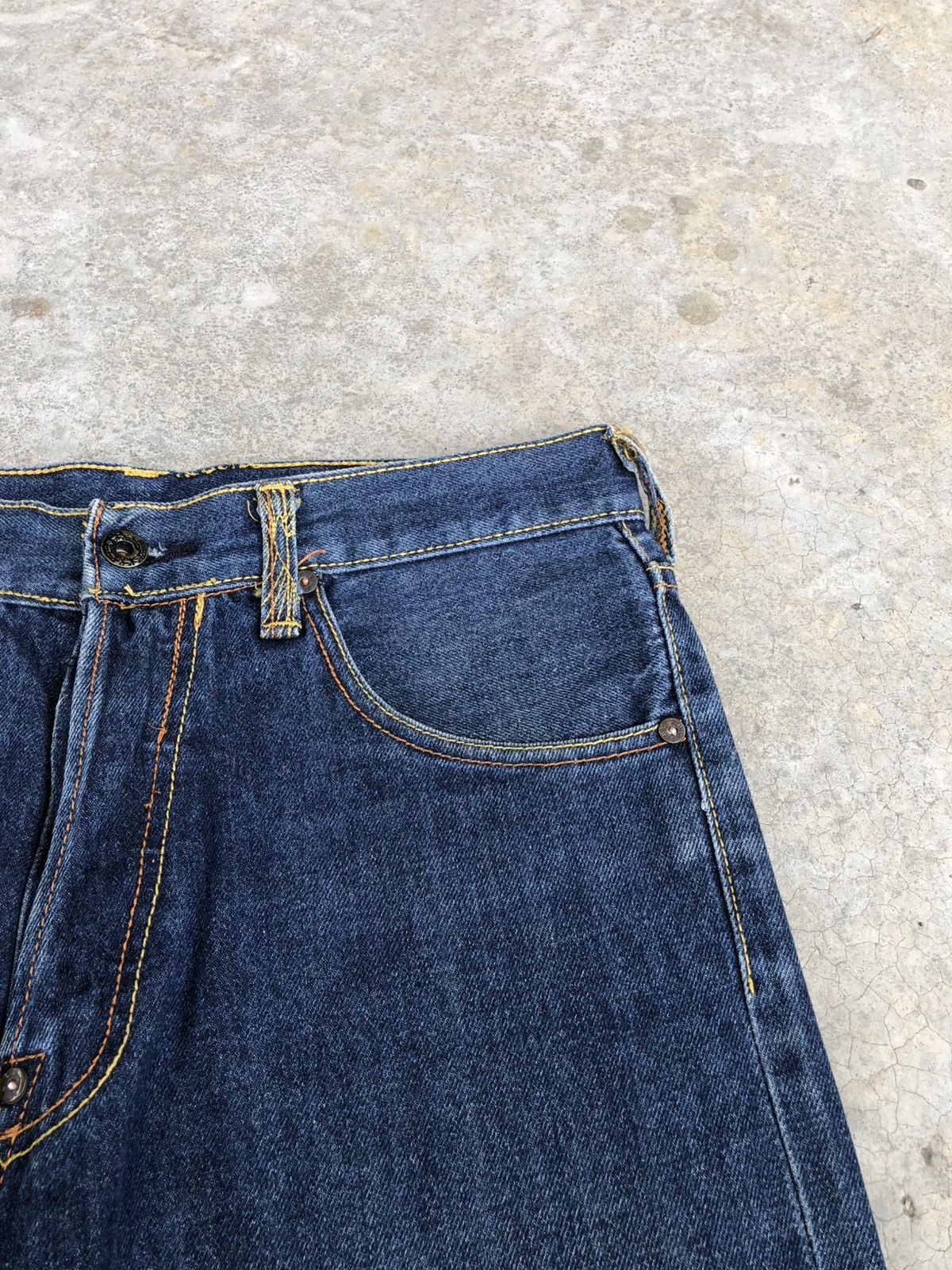 RMC Jeans Red Monkey Company Embroidered Jeans Distressed Size US 31 - 16 Thumbnail