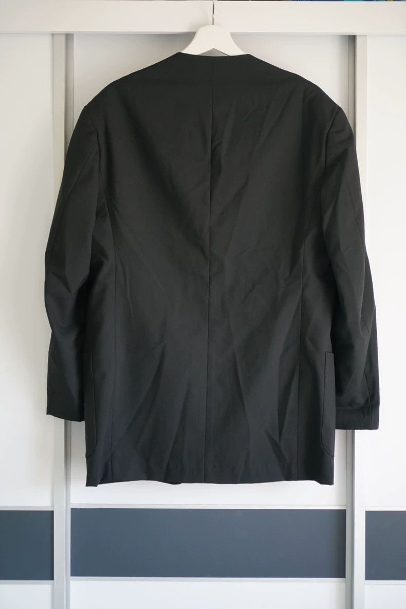 Yohji Yamamoto Yohji Yamamoto Yohji Yamamoto Black No-Collar Jacket Size US S / EU 44-46 / 1 - 3 Thumbnail