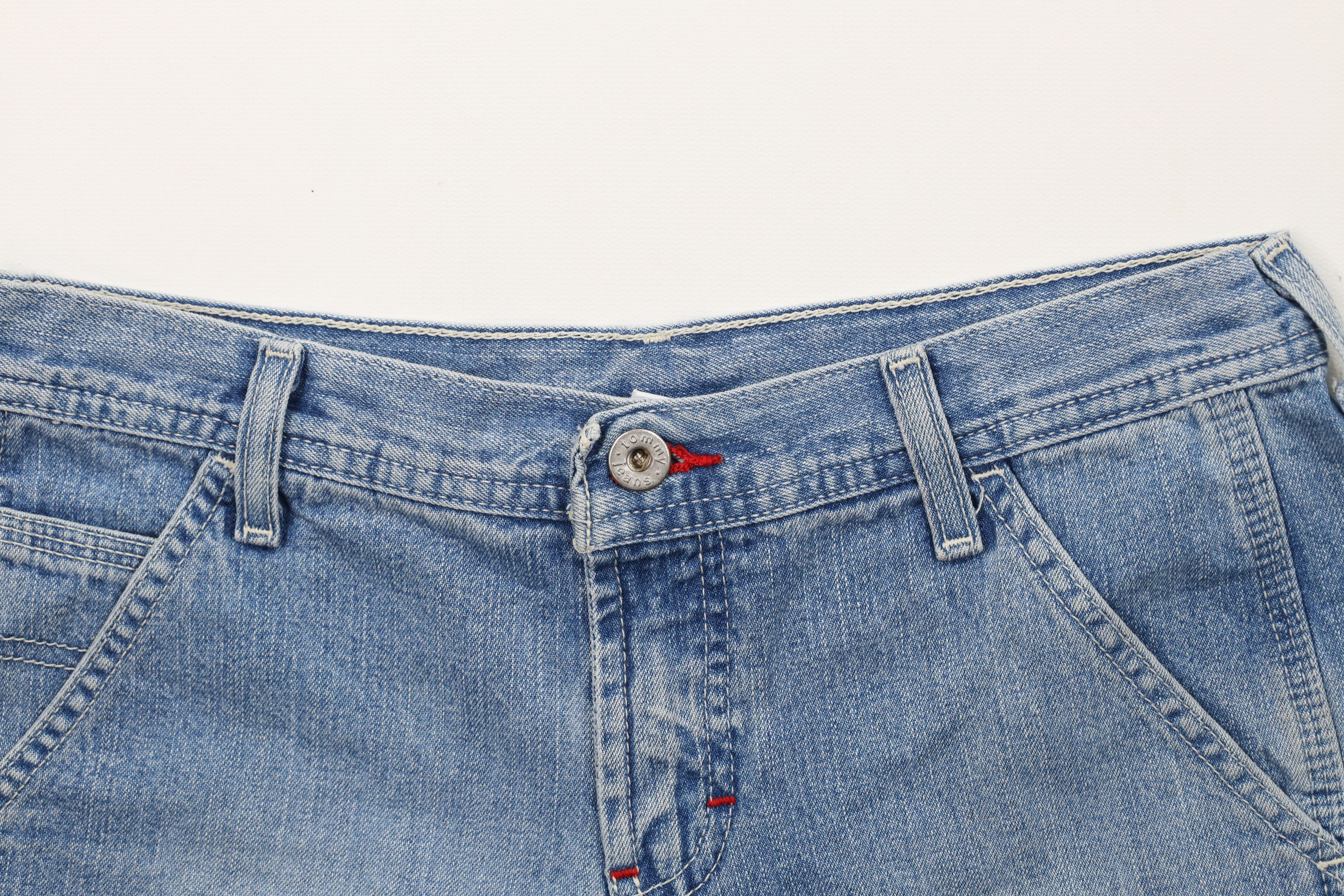Tommy Hilfiger Vintage 90s Y2K Tommy Hilfiger Denim Jean Shorts Blue Size 25" / US 0 / IT 36 - 2 Thumbnail