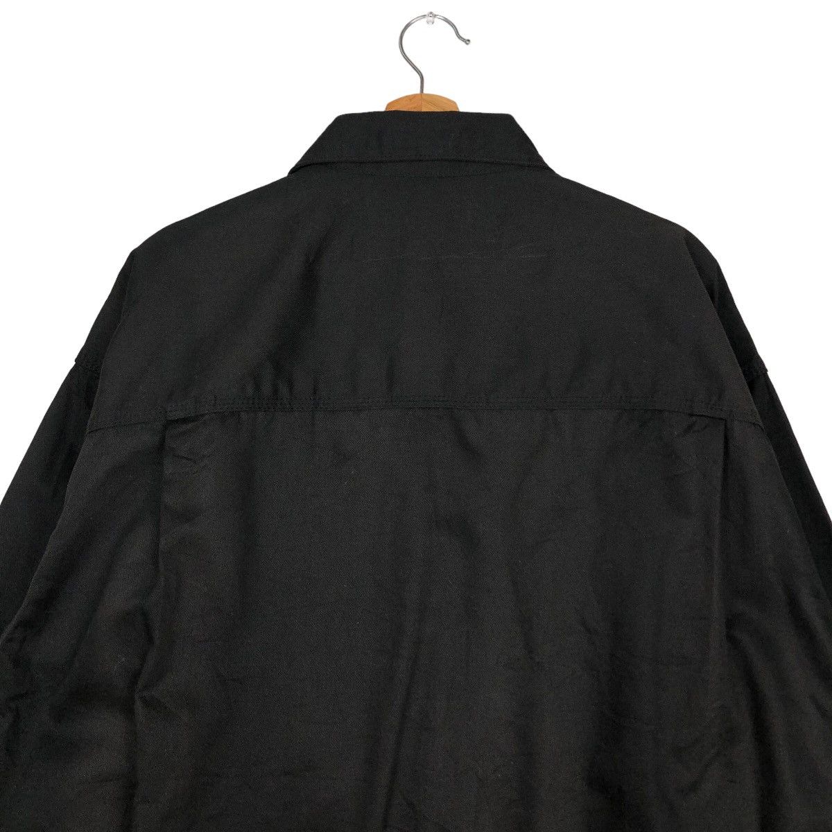 Japanese Brand 🔥Rich Black Vintage Chore Jacket Gu Japan Issey Miyake Size US L / EU 52-54 / 3 - 9 Thumbnail
