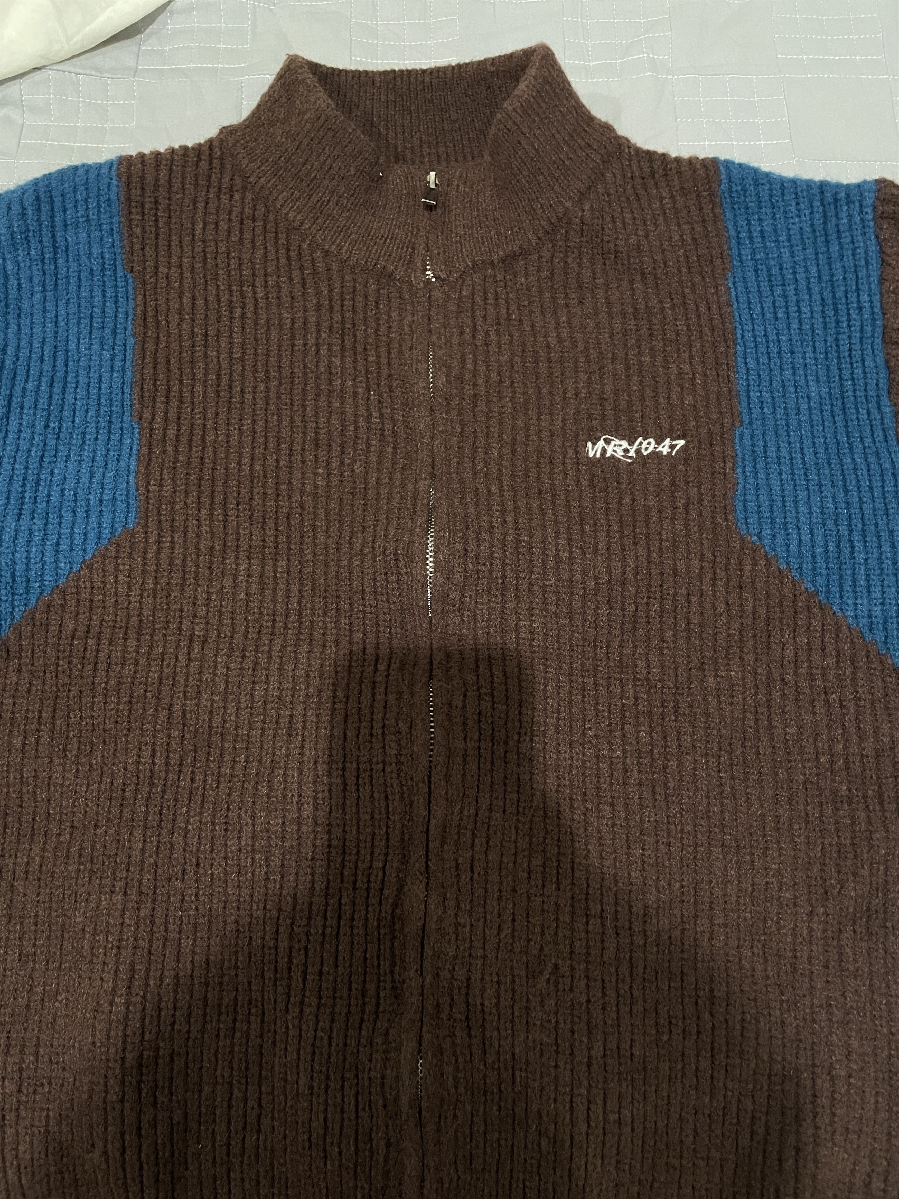 Japanese Brand × Vintage zip-up knit sweater Size US S / EU 44-46 / 1 - 2 Thumbnail