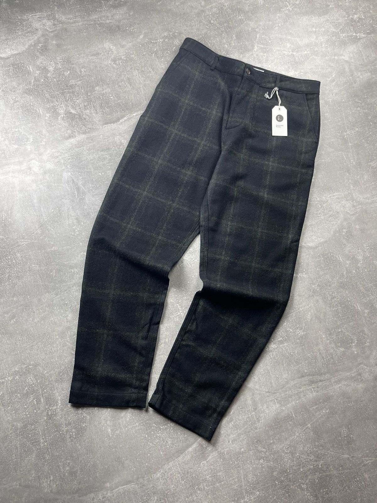 Universal Works Universal Works Military Chino Merino Check Olive Dark Size US 34 / EU 50 - 1 Thumbnail