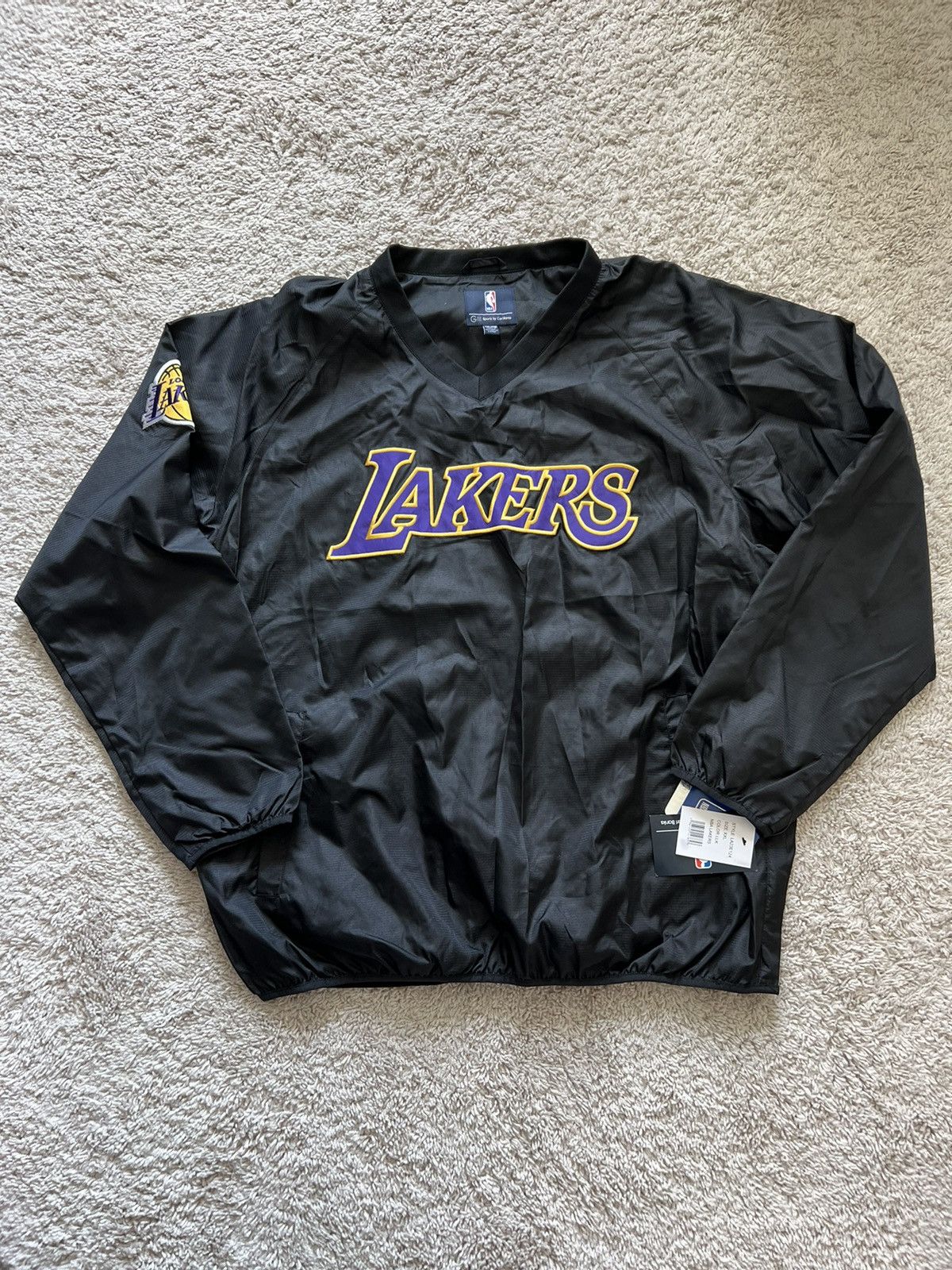 NBA Los Angeles Lakers Pullover Windbreaker Jacket Black Size US XXL / EU 58 / 5 - 1 Thumbnail